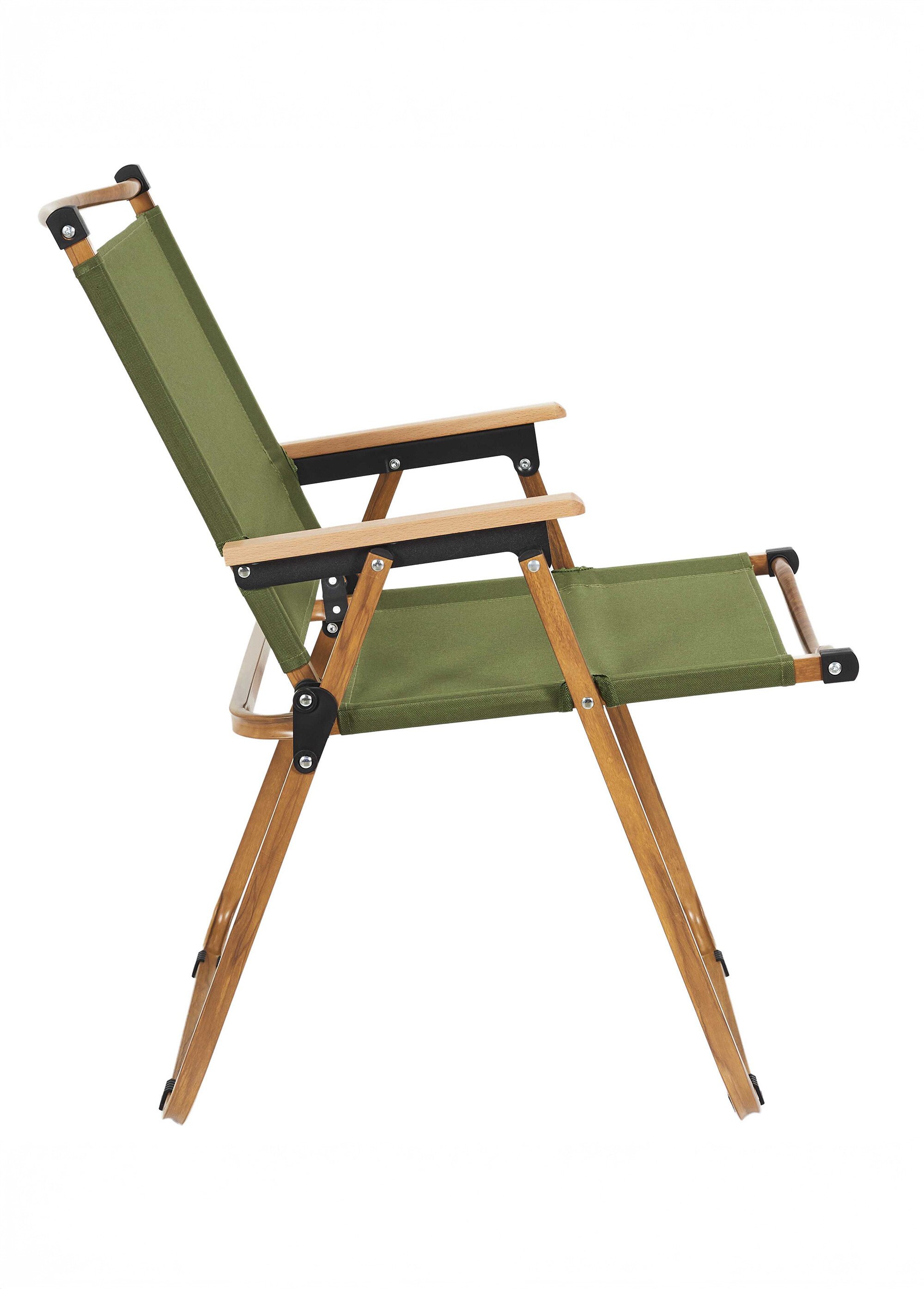 Fauteuil outdoor pliant, métal et tissu VERT CMP-HDO0060 DR1