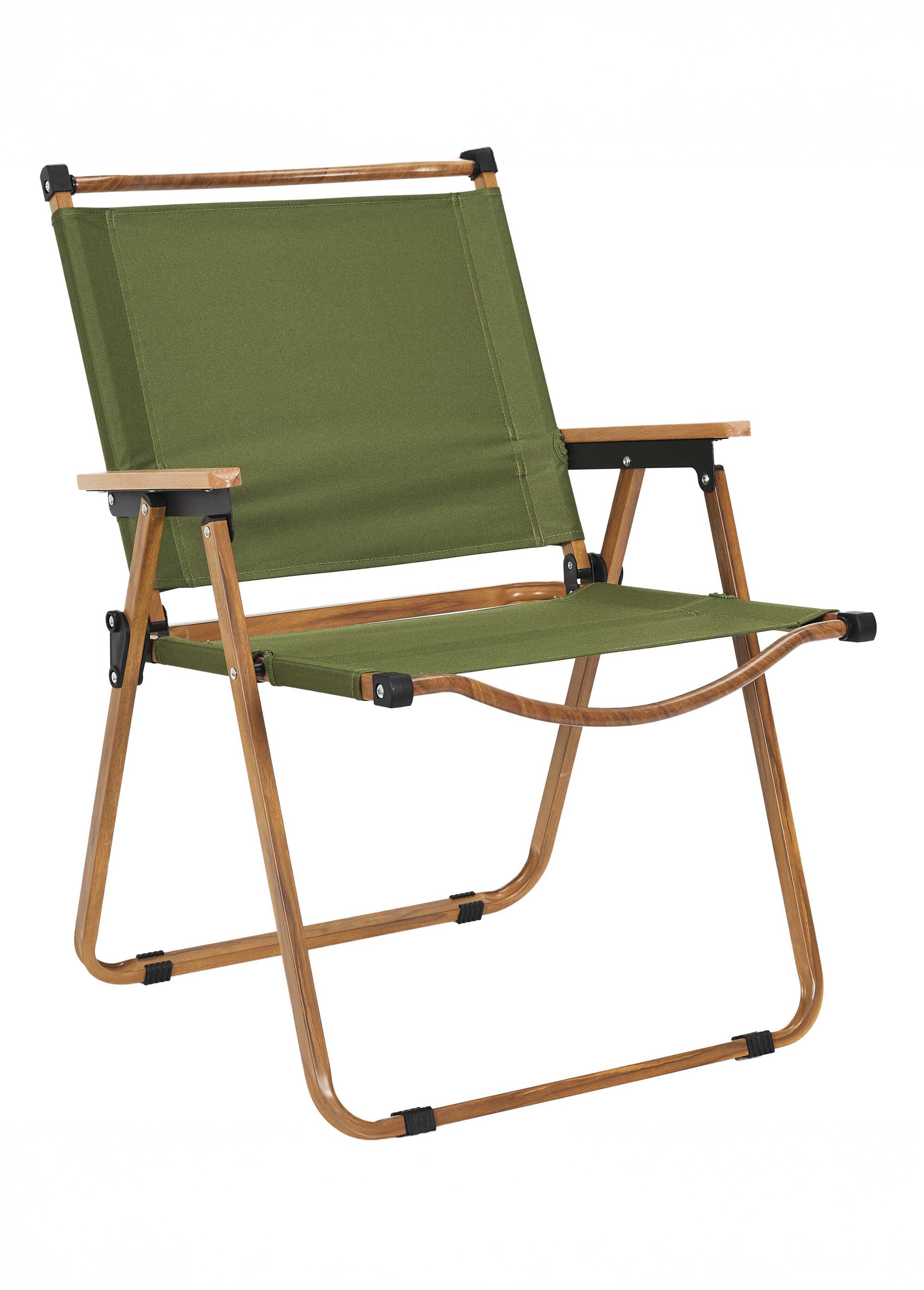 Fauteuil outdoor pliant, métal et tissu VERT CMP-HDO0060 FA1