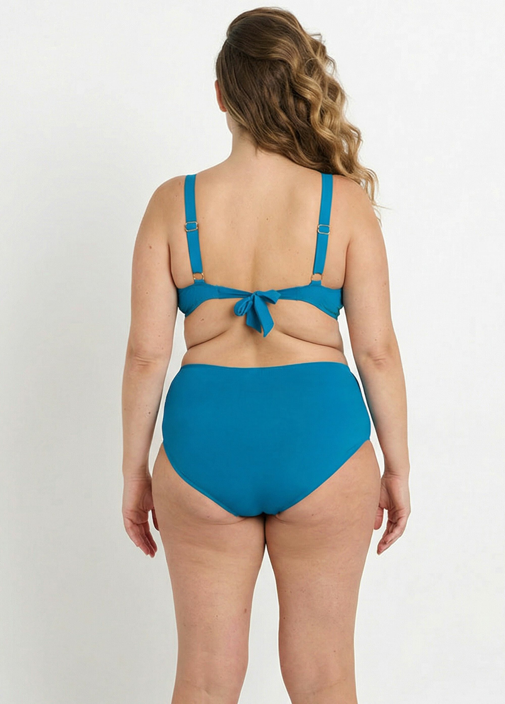 Maillot de bain 2 pièces motif exotique