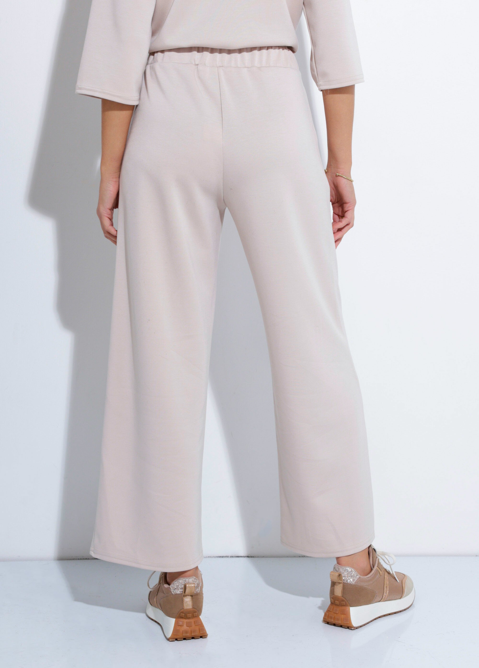 Pantalon coupe confort maille souple Femme Beige TM-PALLIER DO1