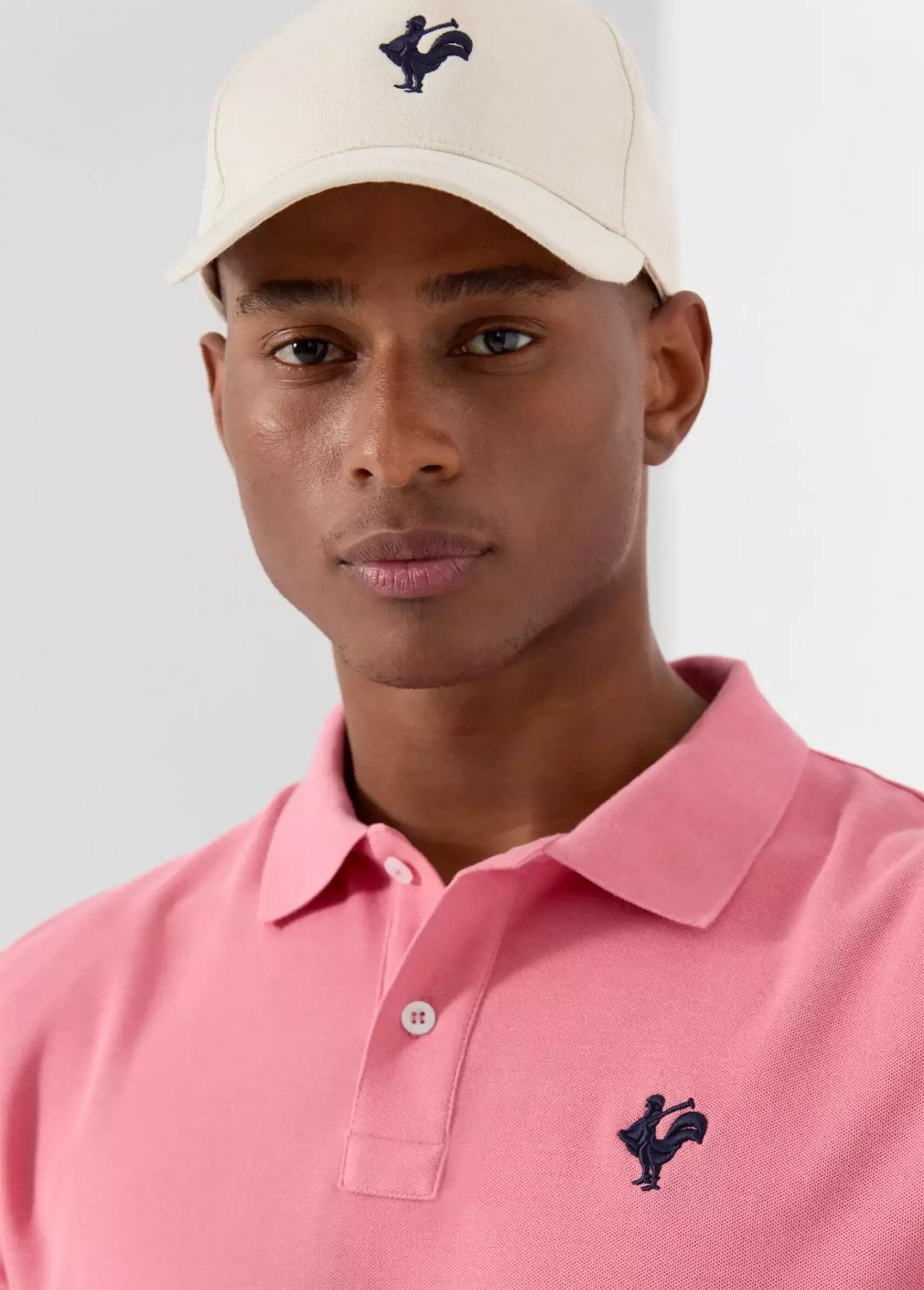 Polo casual manches courtes avec broderie Rose MFK-ETIENNE DE1