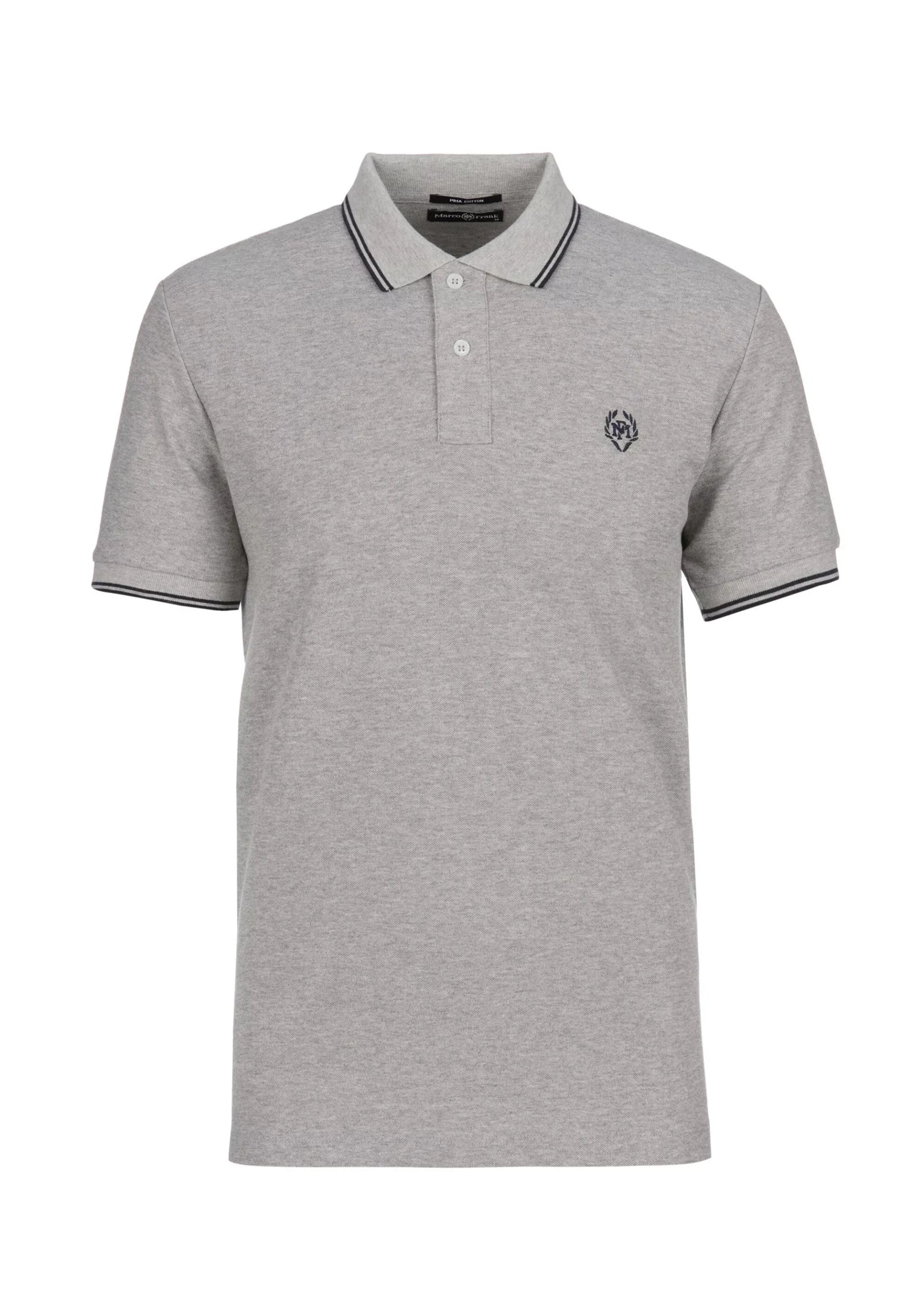 Polo manches courtes détails contrastés Gris MFK-NOUVEL AP1