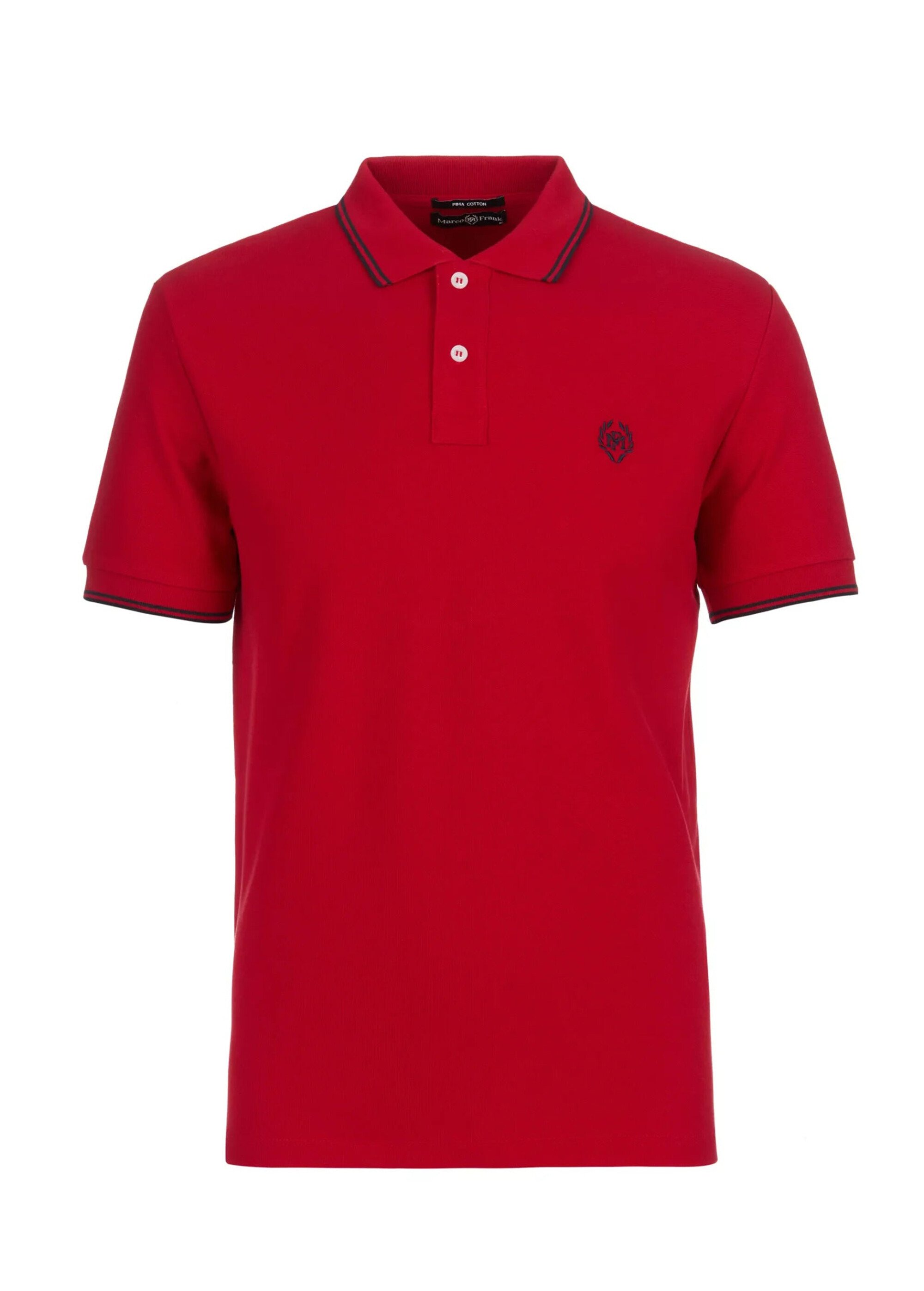 Polo manches courtes détails contrastés Rouge MFK-NOUVEL AP1