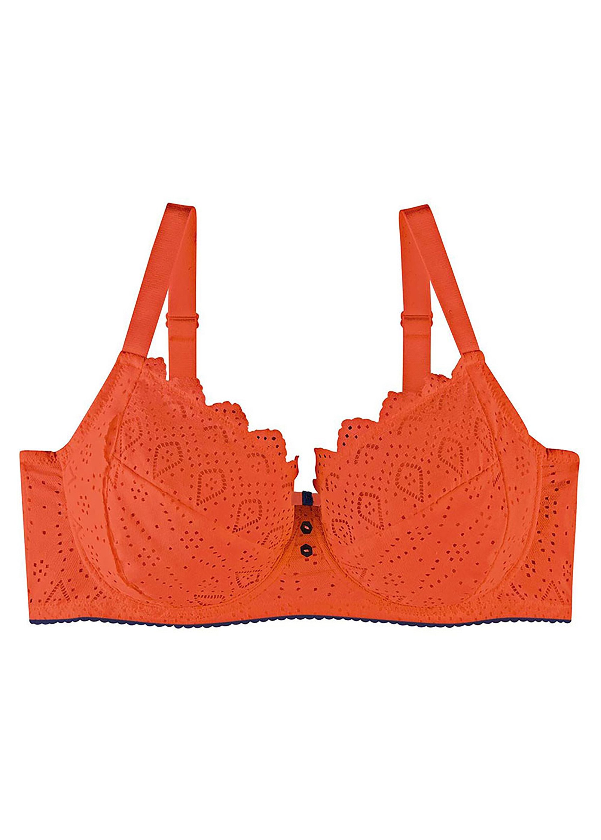 Soutien-gorge grand maintien Femme Grande Taille Orange WAGMAS DE1