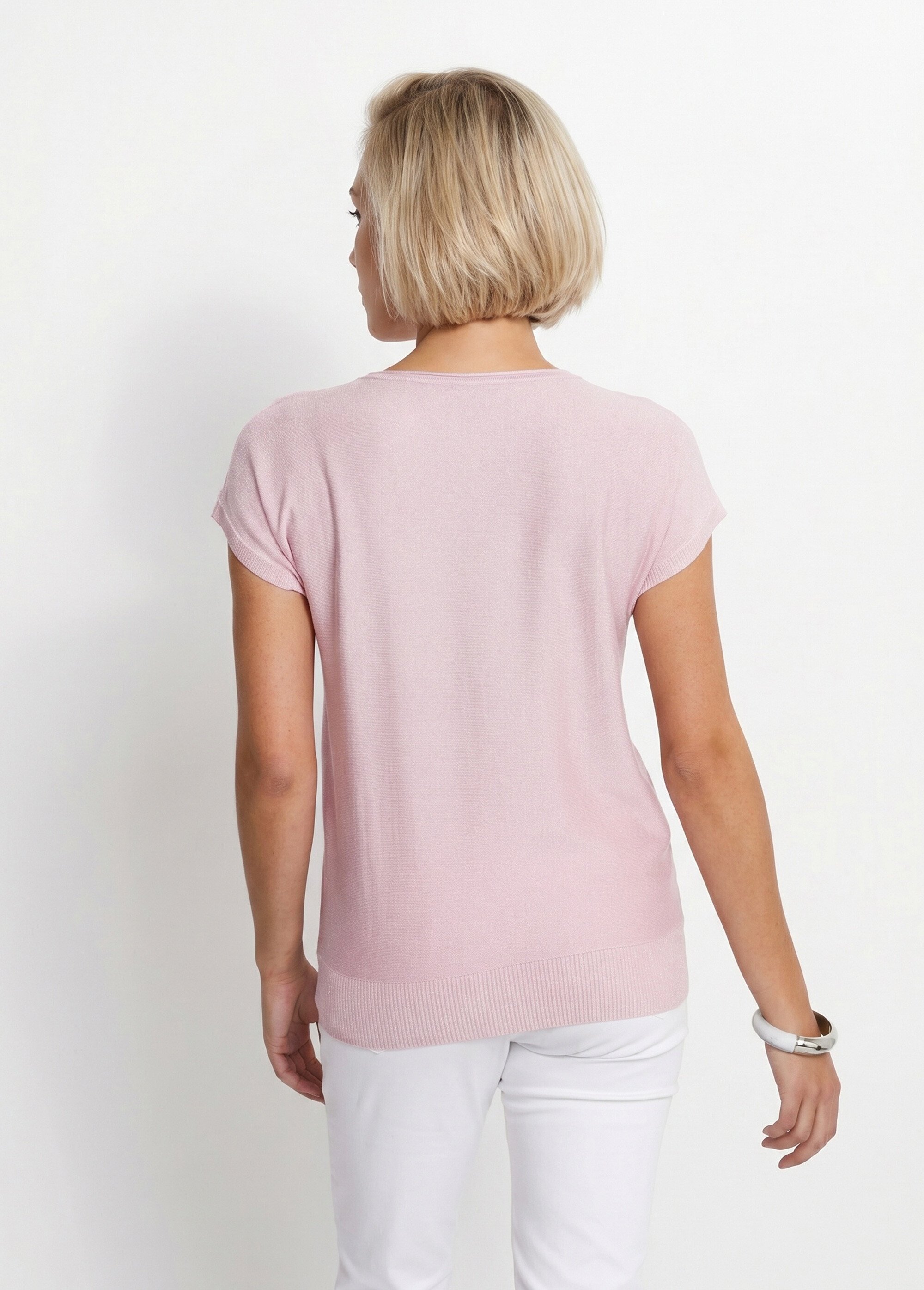 Pull maille scintillante manches kimono