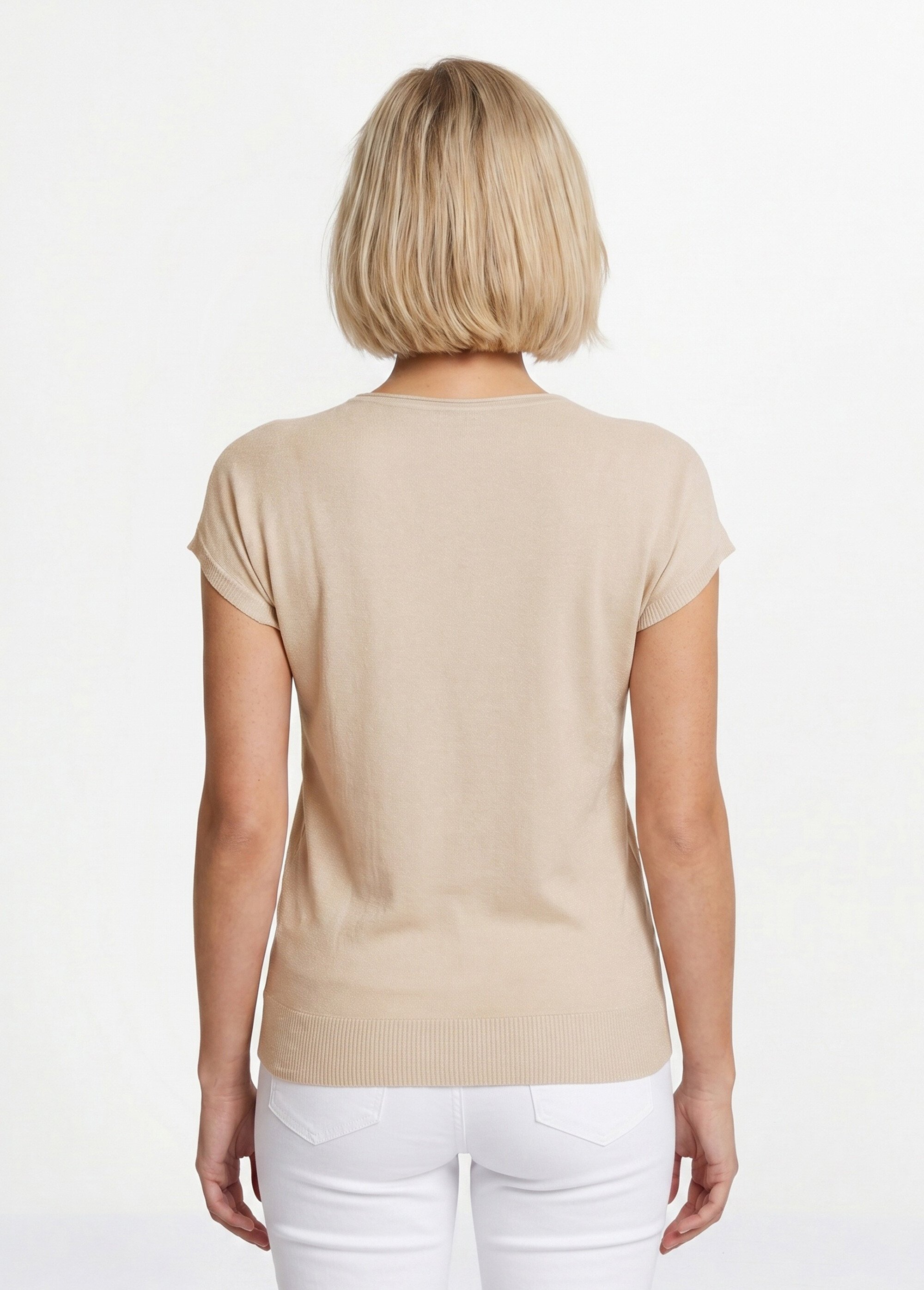 Pull maille scintillante manches kimono