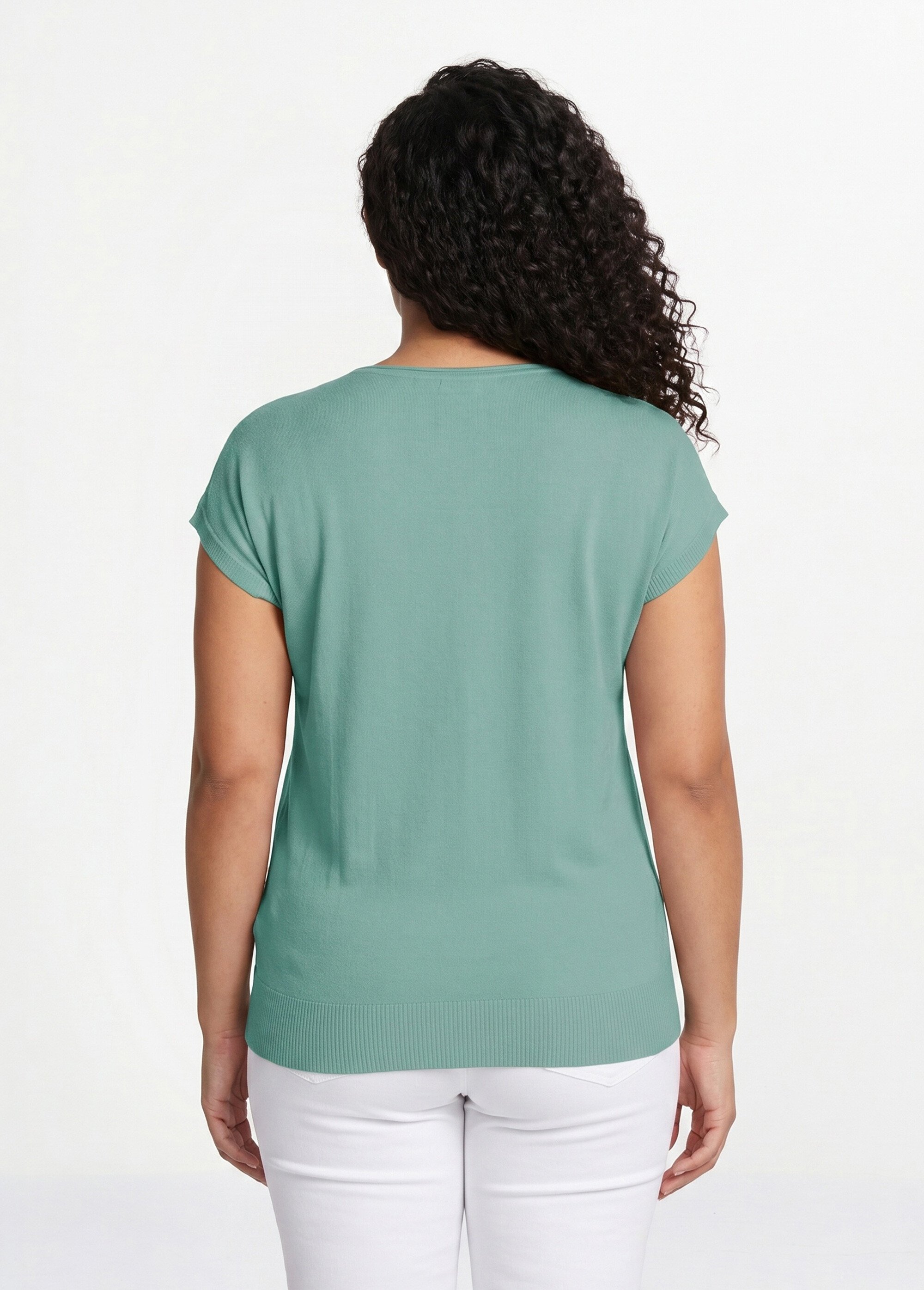 Pull maille scintillante manches kimono