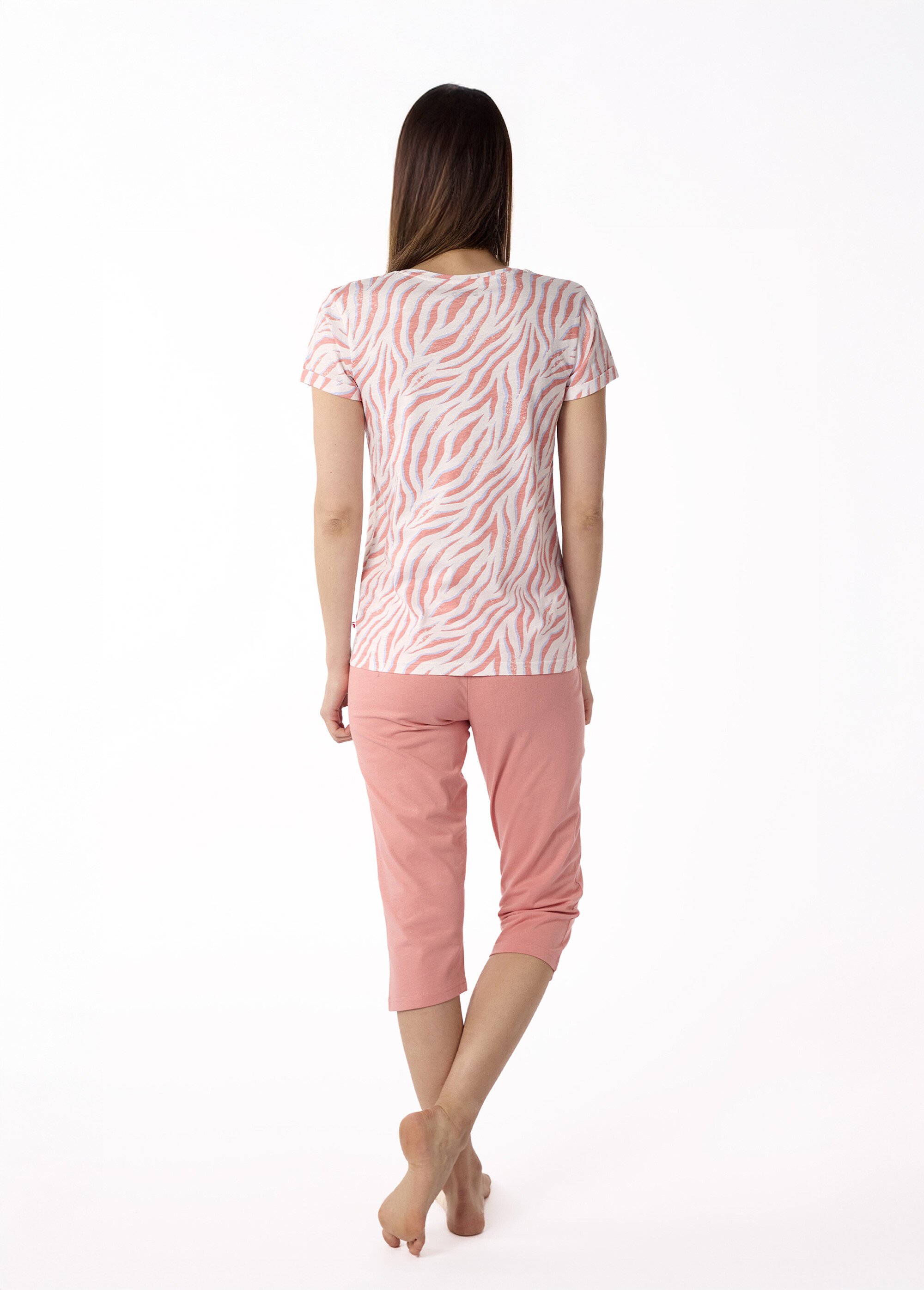 Pyjama manches courtes thème zèbre