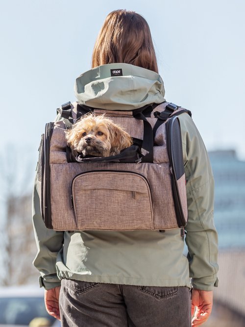 Sac de transport pour animaux SHIVA BRUN ET BEIGE TRX-28837 SI1