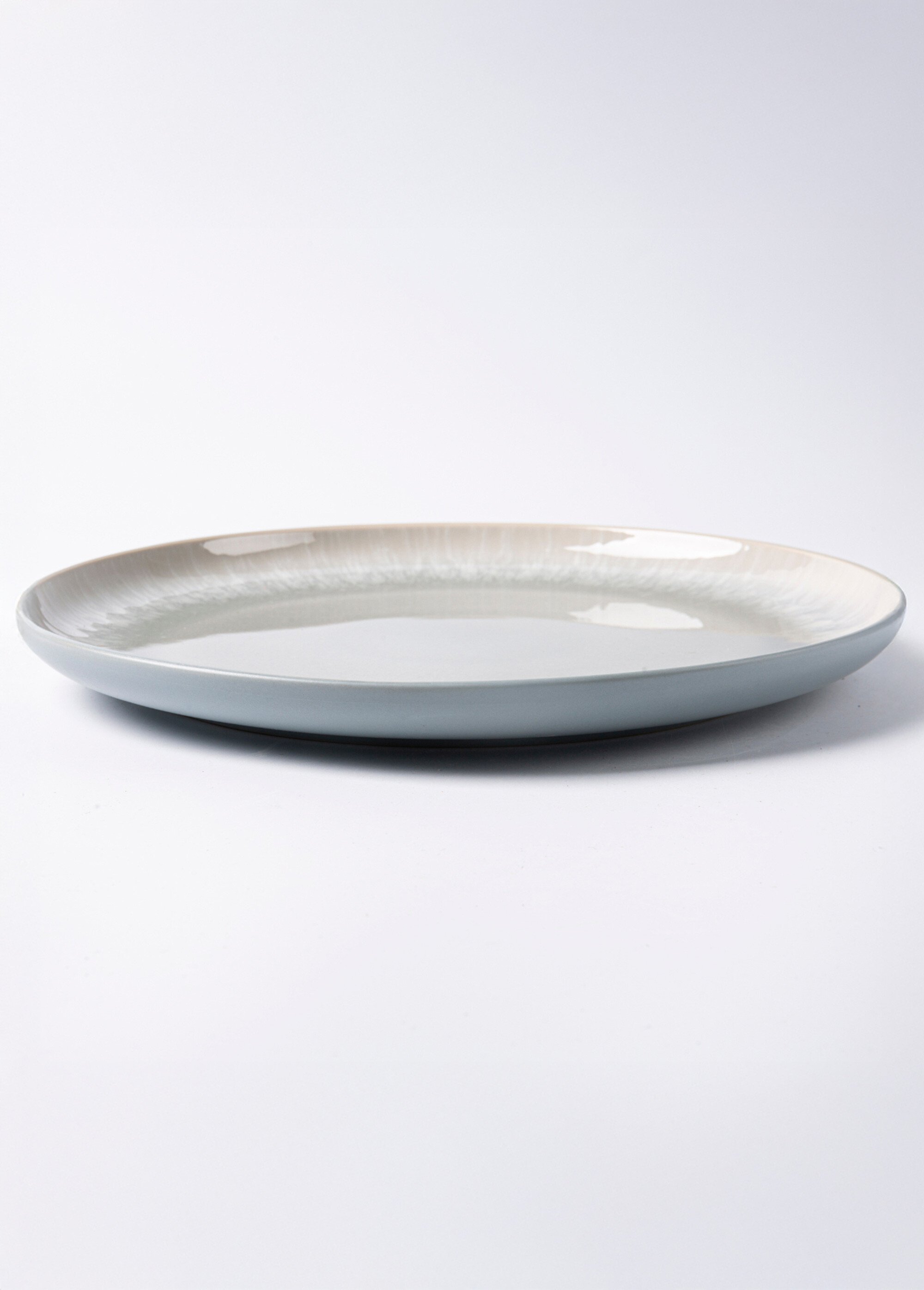 Service de table en grès émaillé 12 pièces, Iris 1 Bleu 9210651 DE1