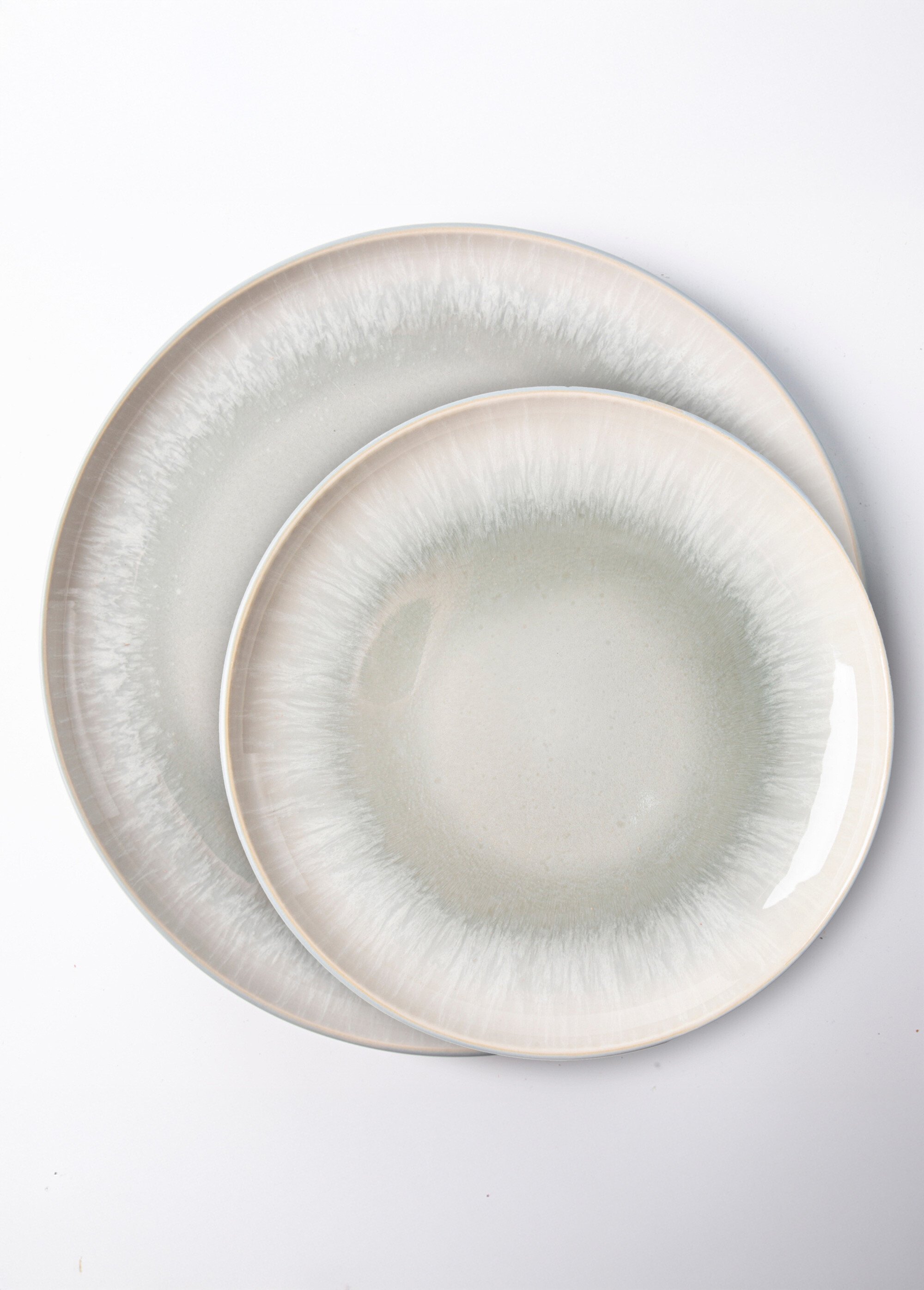 Service de table en grès émaillé 12 pièces, Iris 1 Bleu 9210651 FA1