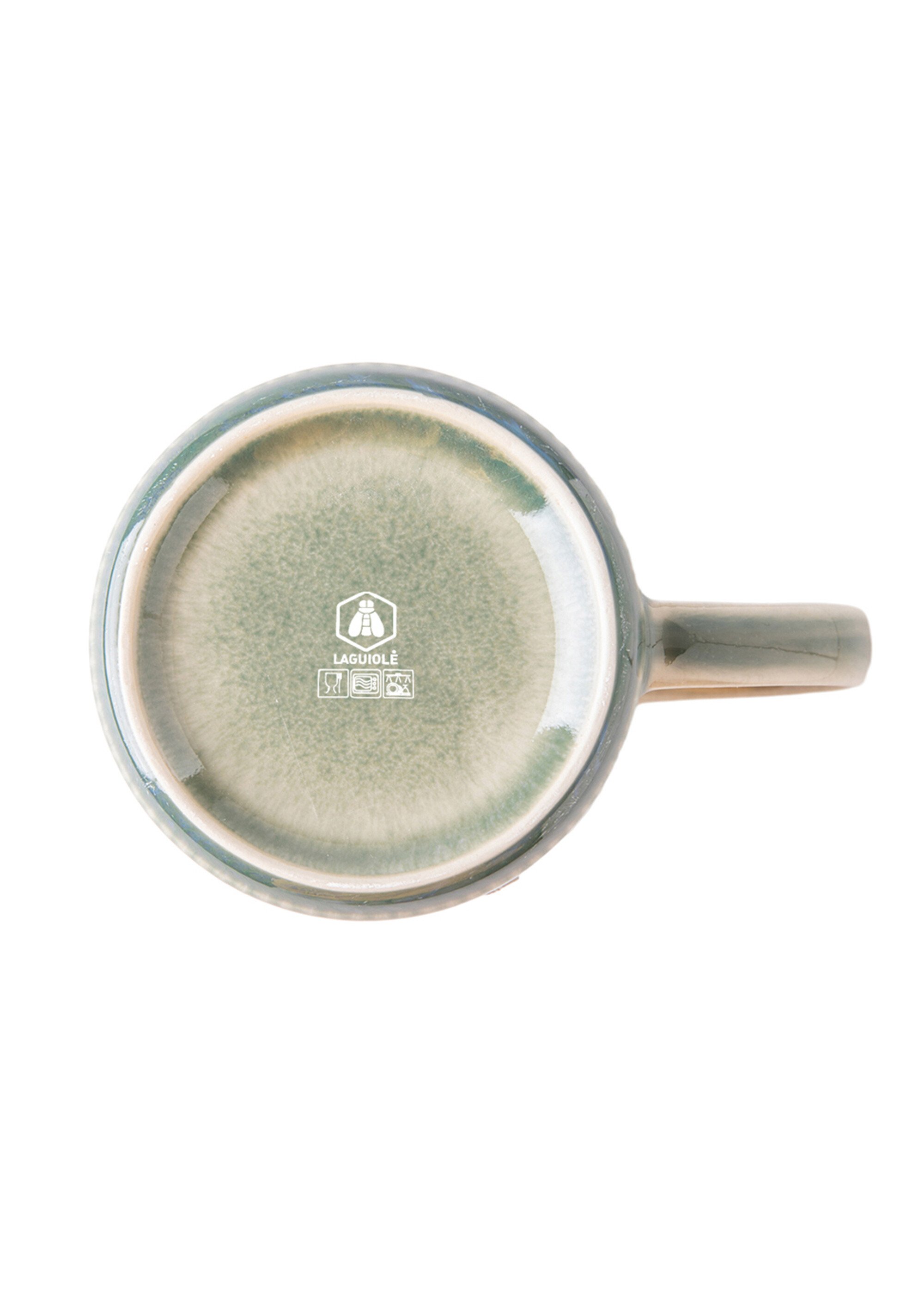 Set de 2 mugs en grès émaillé, Jade Vert 9210505 UN1