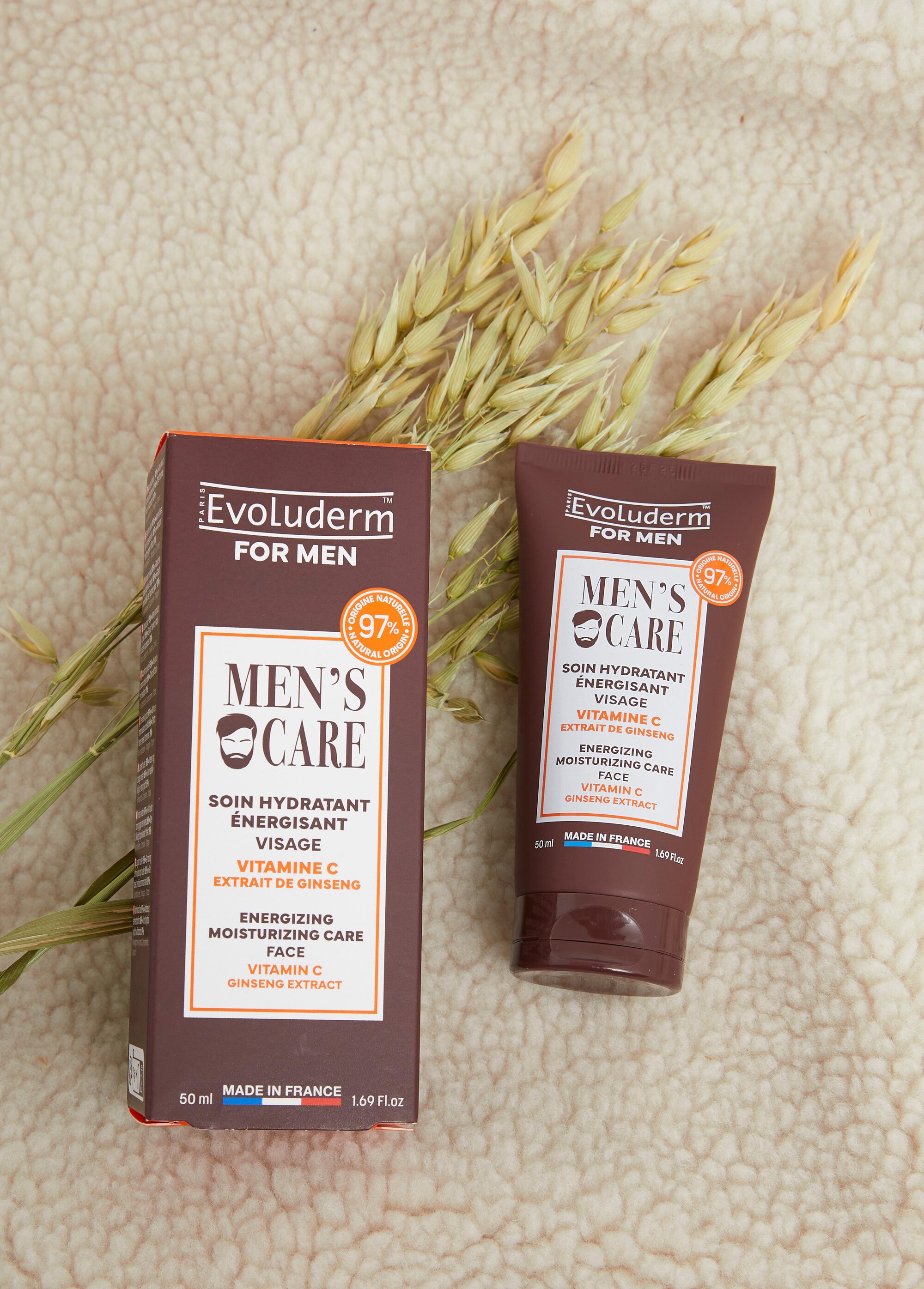 Soin hydratant énergisant visage pour homme Marron EVO-23008 SI1