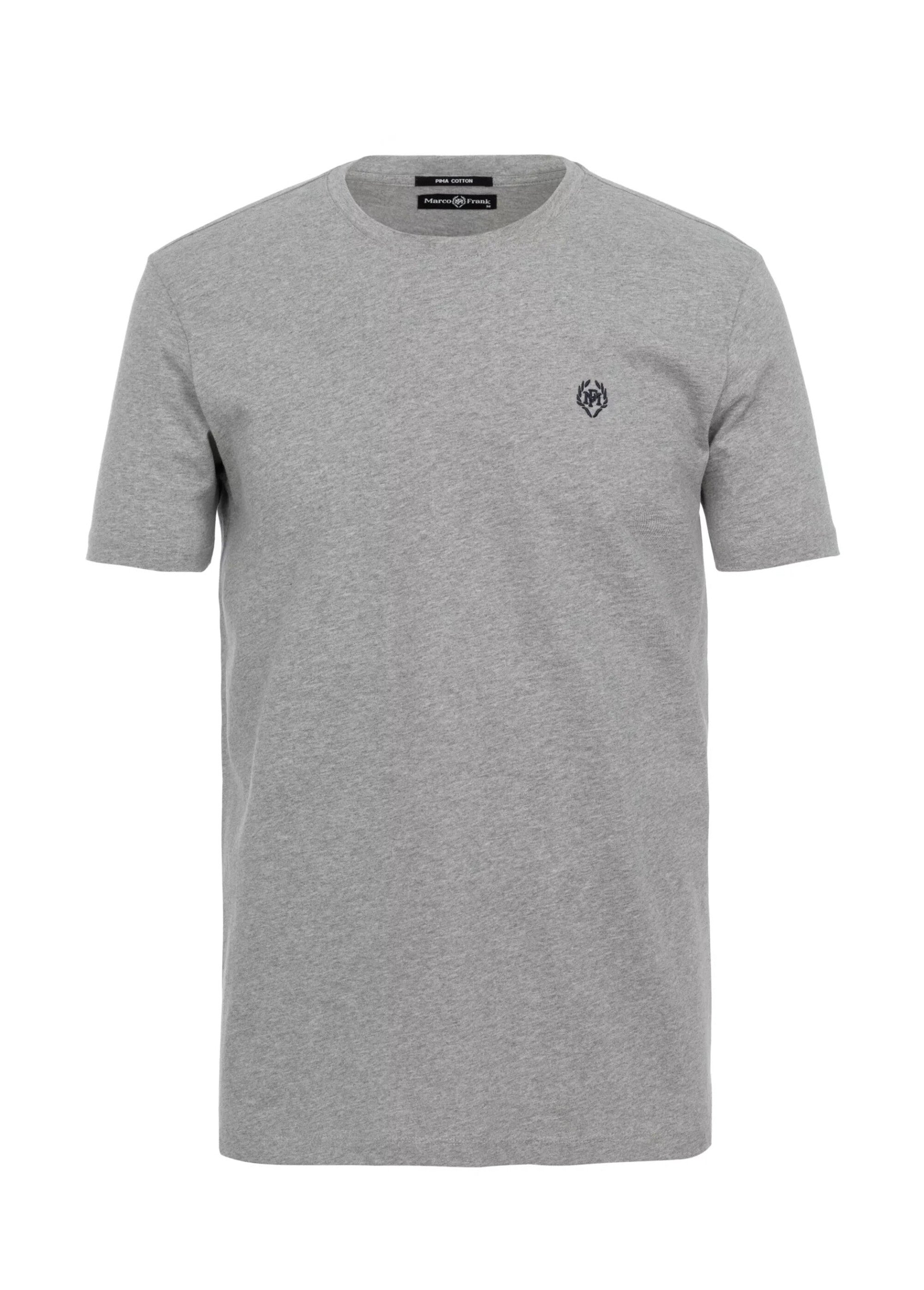 T-shirt col rond essentiel, logo poitrine Homme Gris MFK-MARCO AP1