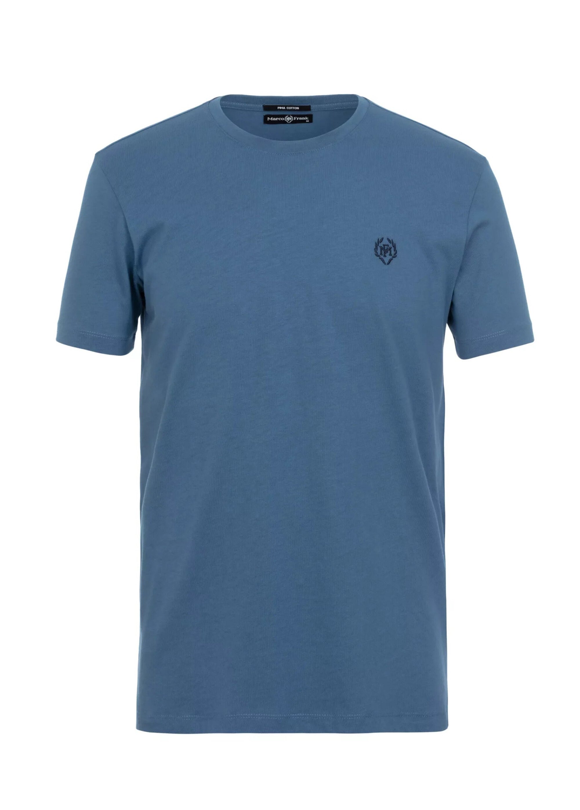 T-shirt col rond essentiel, logo poitrine Homme Bleu MFK-MARCO AP1