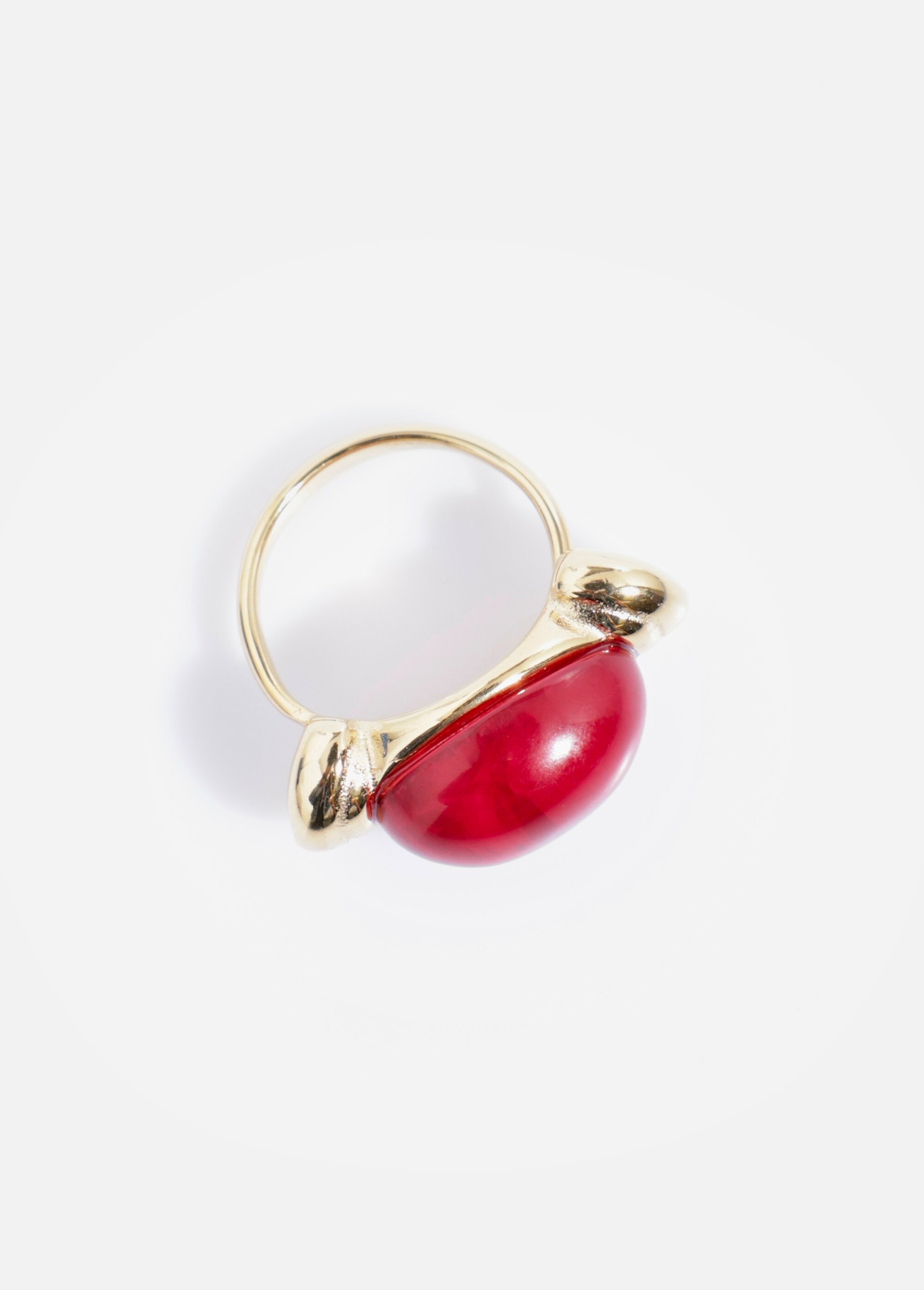 Bague perle colorée, acier inoxydable Doré AE-BA812544 FA1