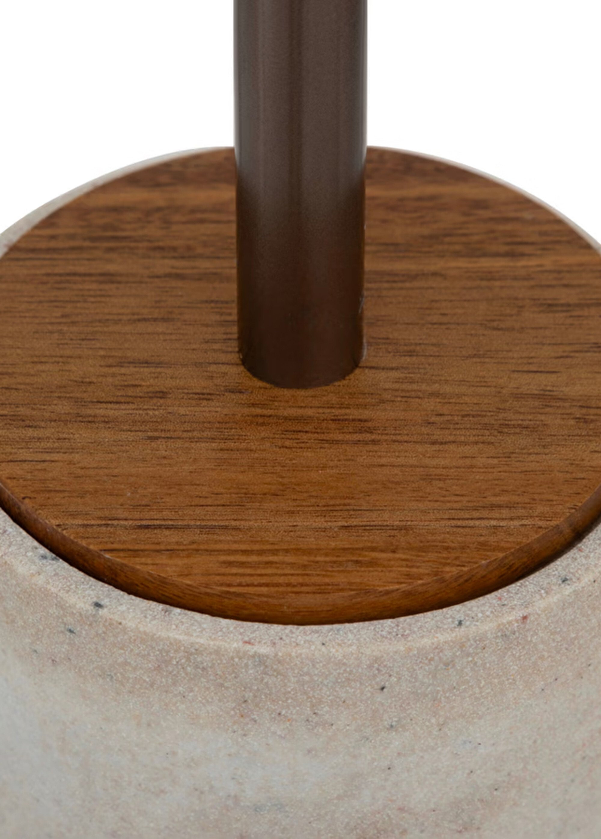 Brosse WC ronde effet pierre  travertin Beige JJA-200160A DE3