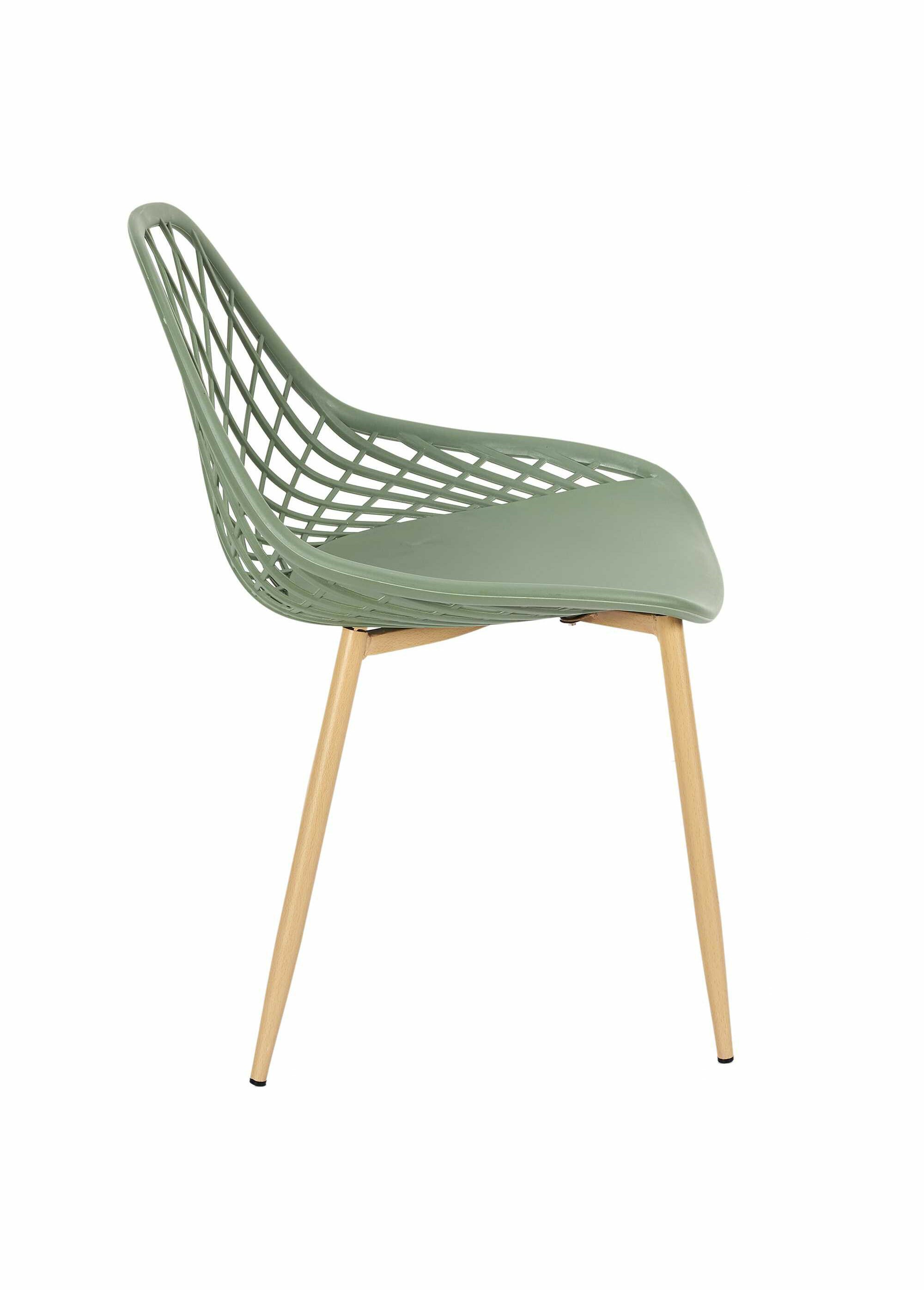 Chaise d'extérieur avec dossier alvéolé VERT CMP-HDO2022A DE1