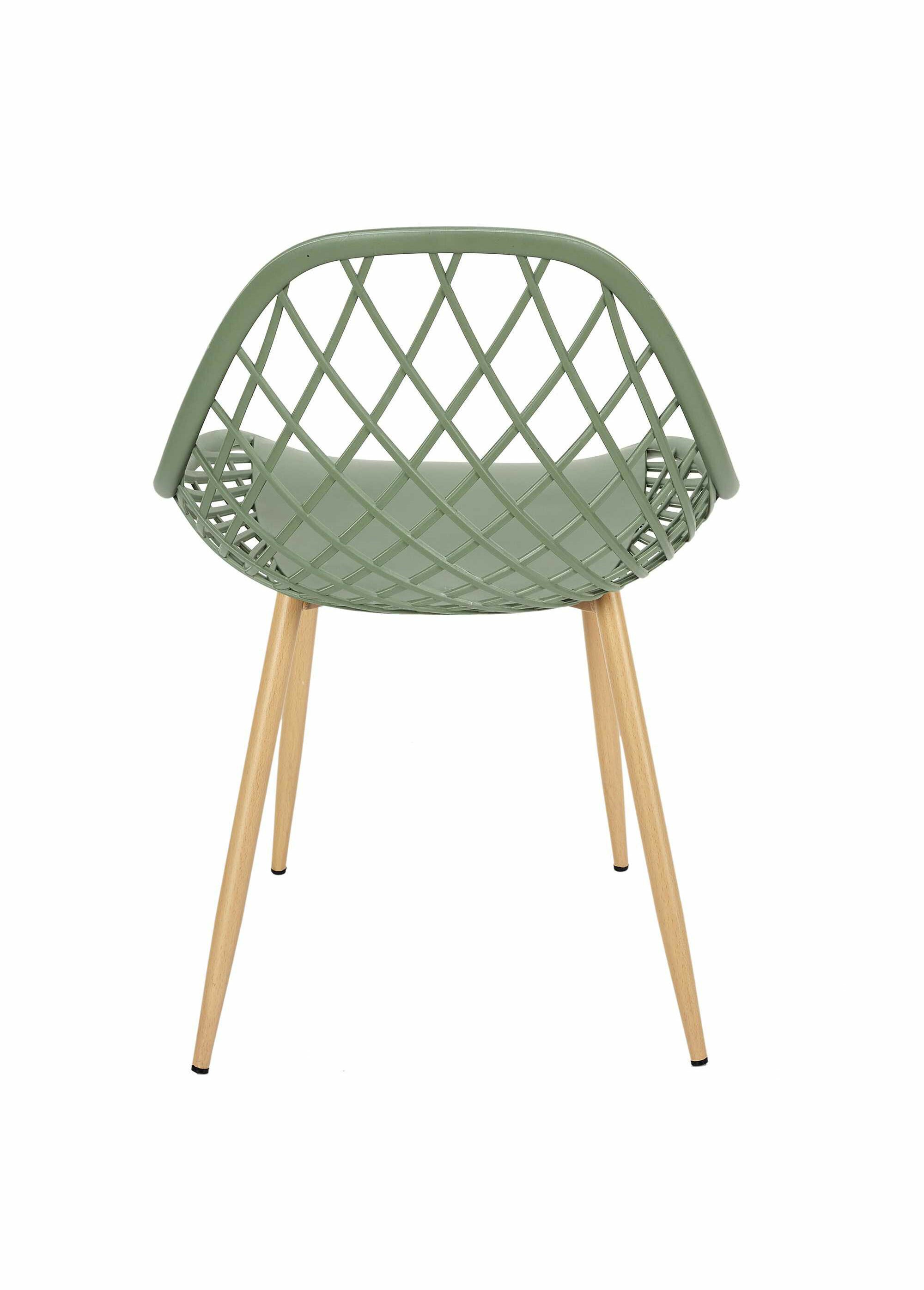 Chaise d'extérieur avec dossier alvéolé VERT CMP-HDO2022A DO1