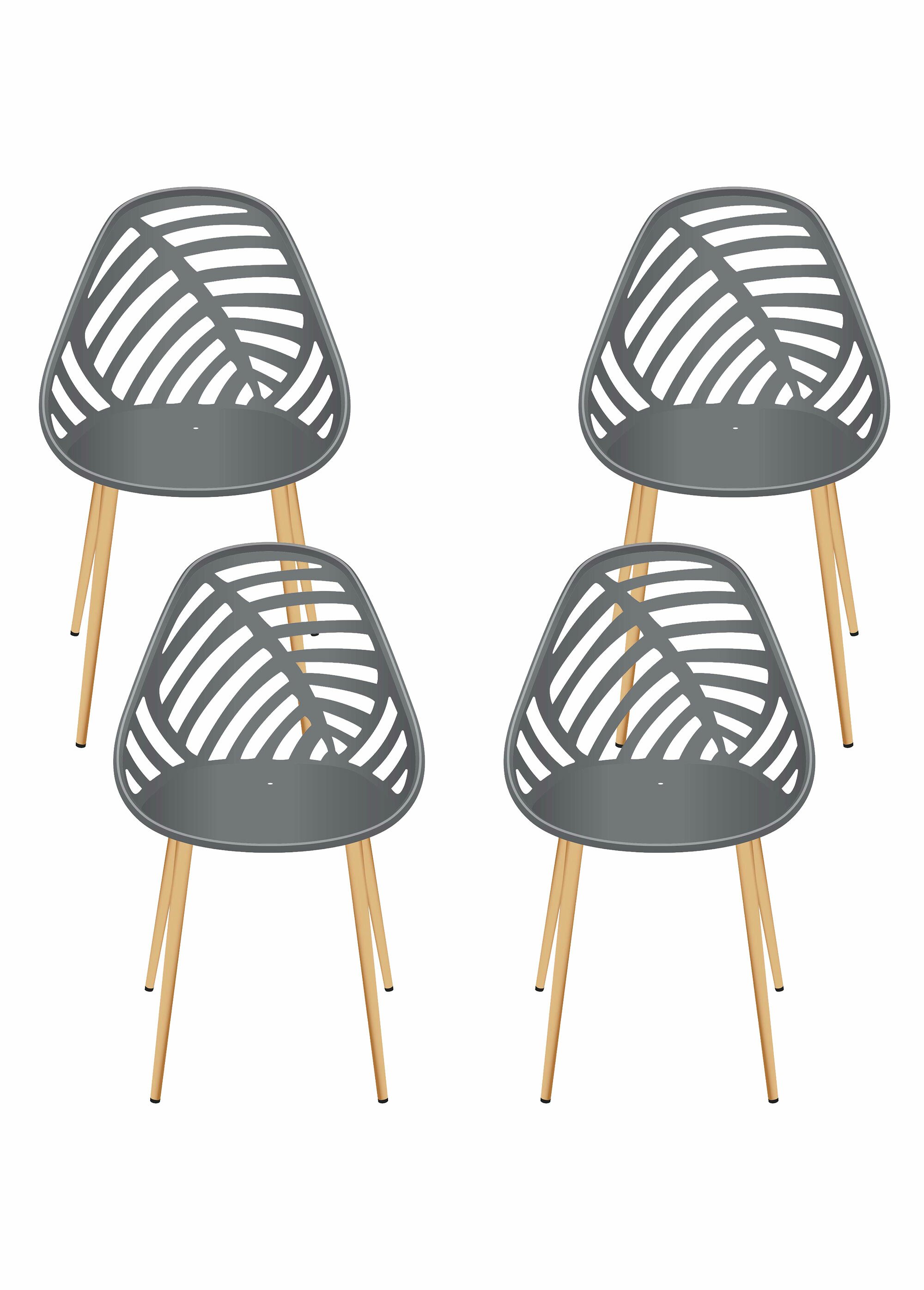 Chaises d'extérieur dossier fantaisie