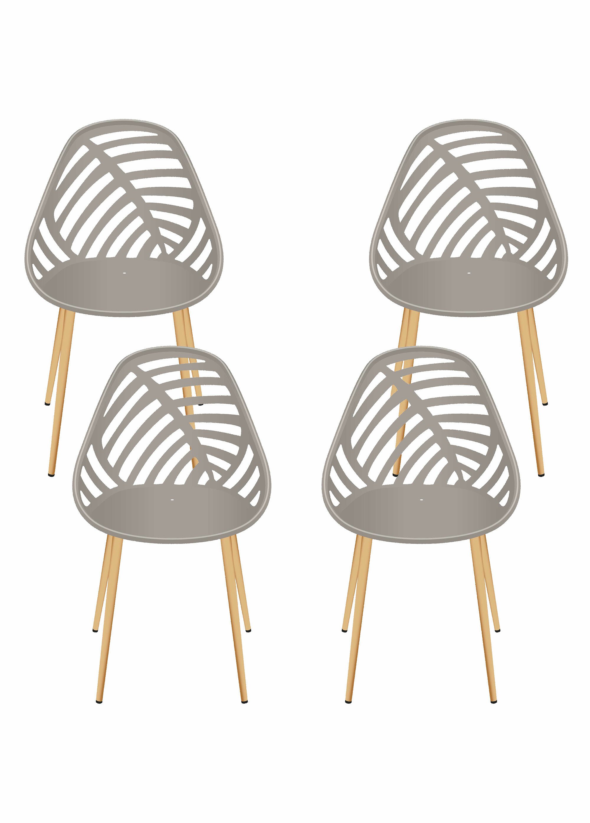 Chaises d'extérieur dossier fantaisie