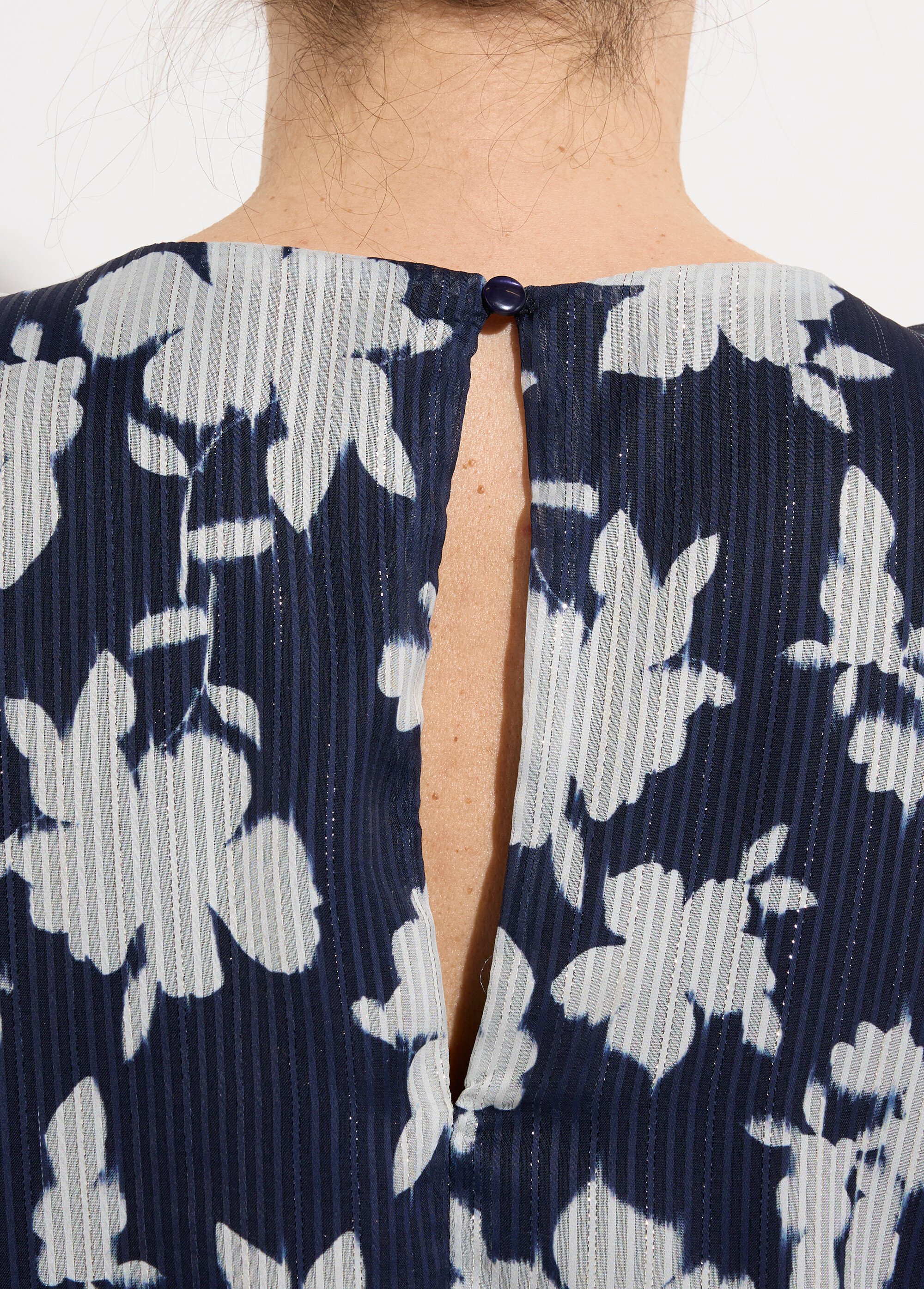 Combinaison-pantalon manches courtes bi-matière