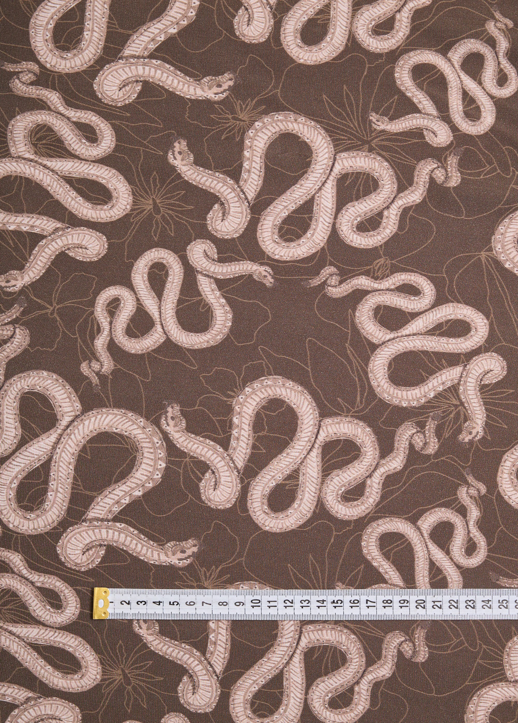 Coupon tissu animalier serpent 2m x 1,4m VERT COT137477 DE1