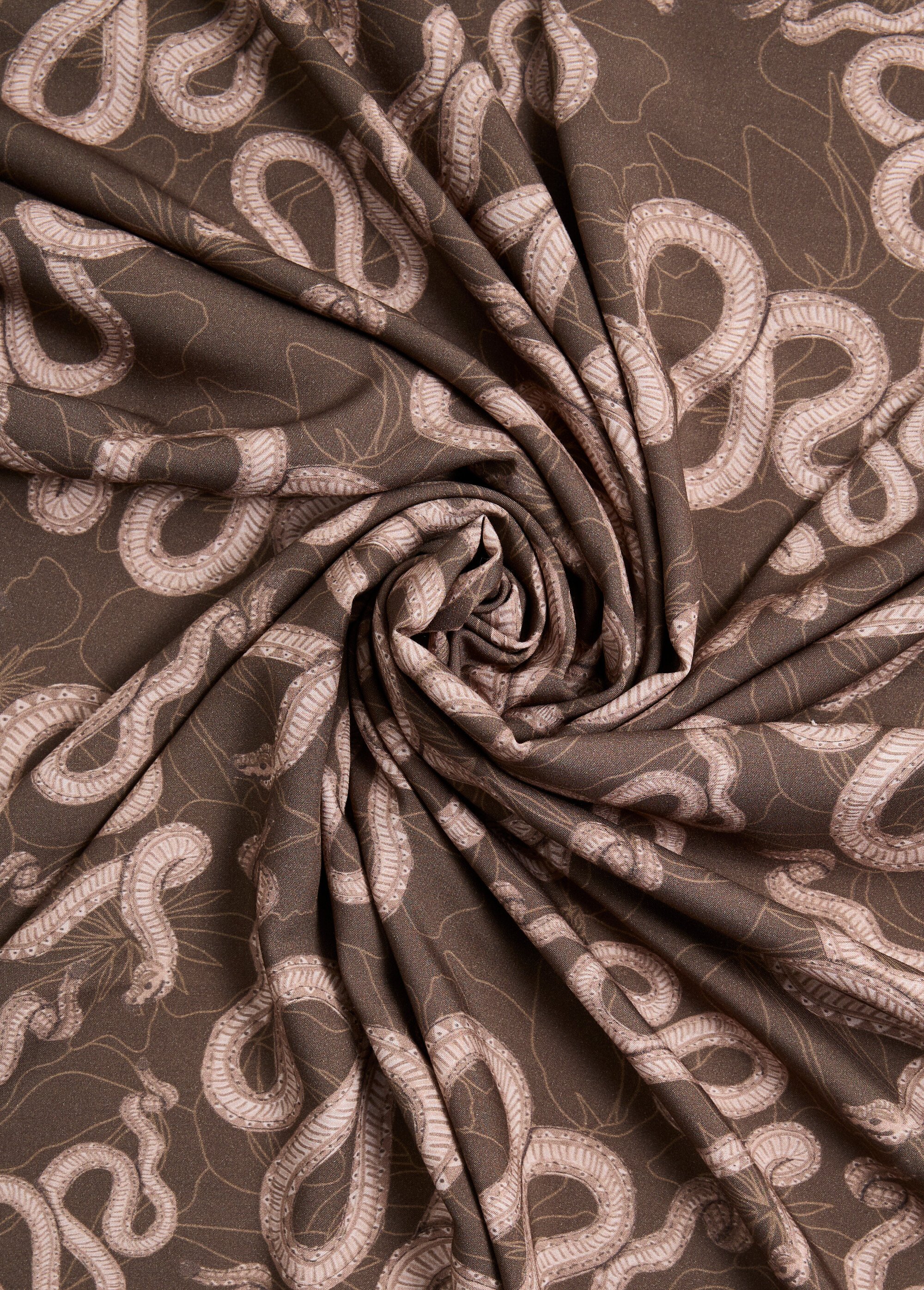 Coupon tissu animalier serpent 2m x 1,4m