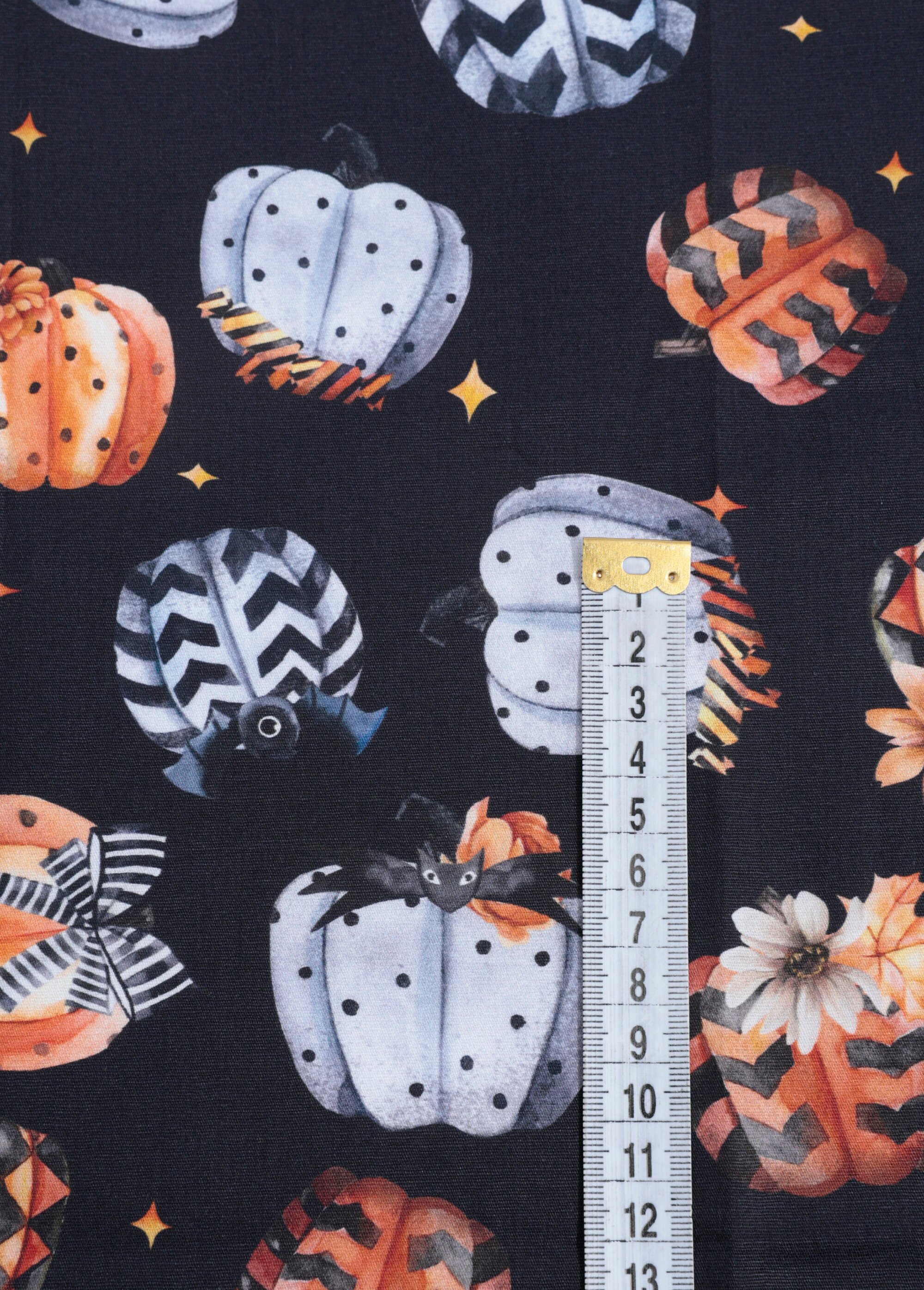 Coupon tissu déco thème Halloween NOIR COT139329 DE1