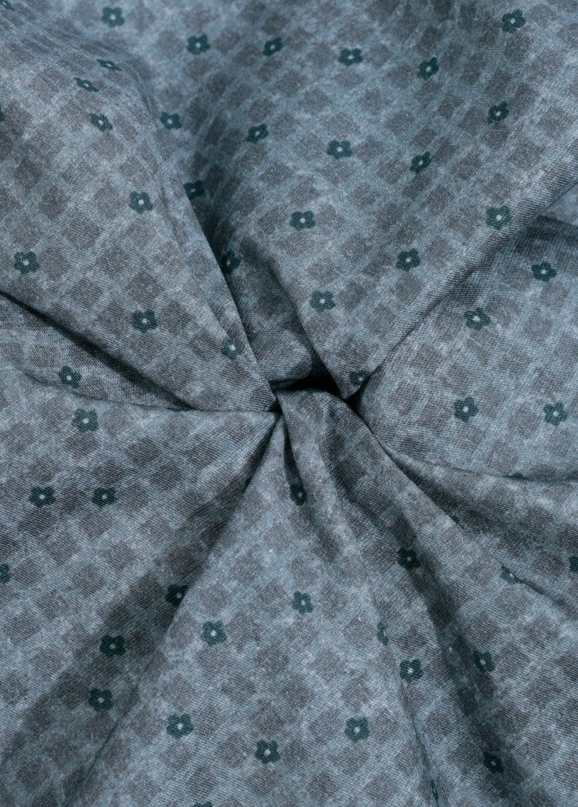 Coupon tissu patchwork carreaux / fleurs