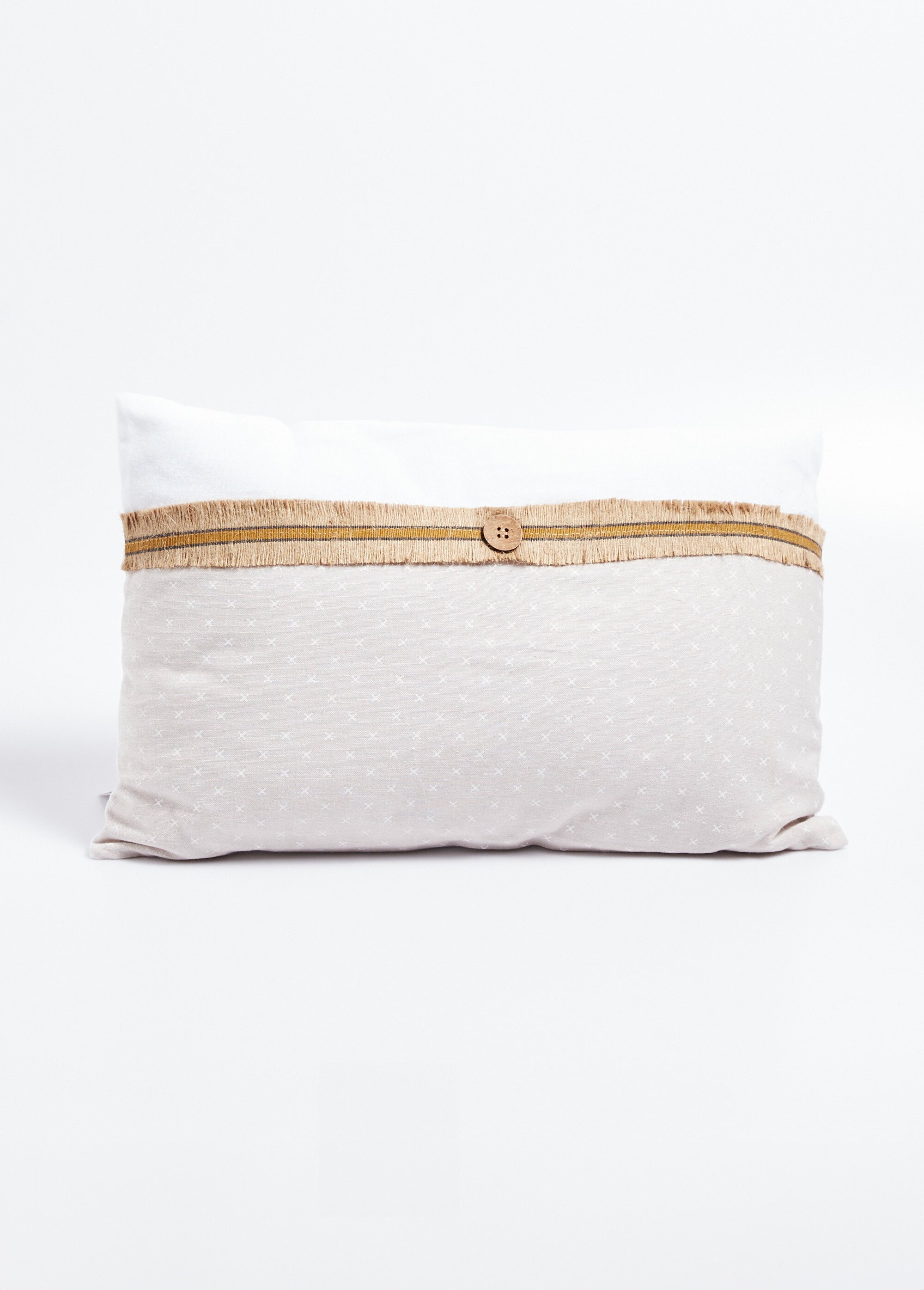 Coussin rectangulaire coton, thème naturel