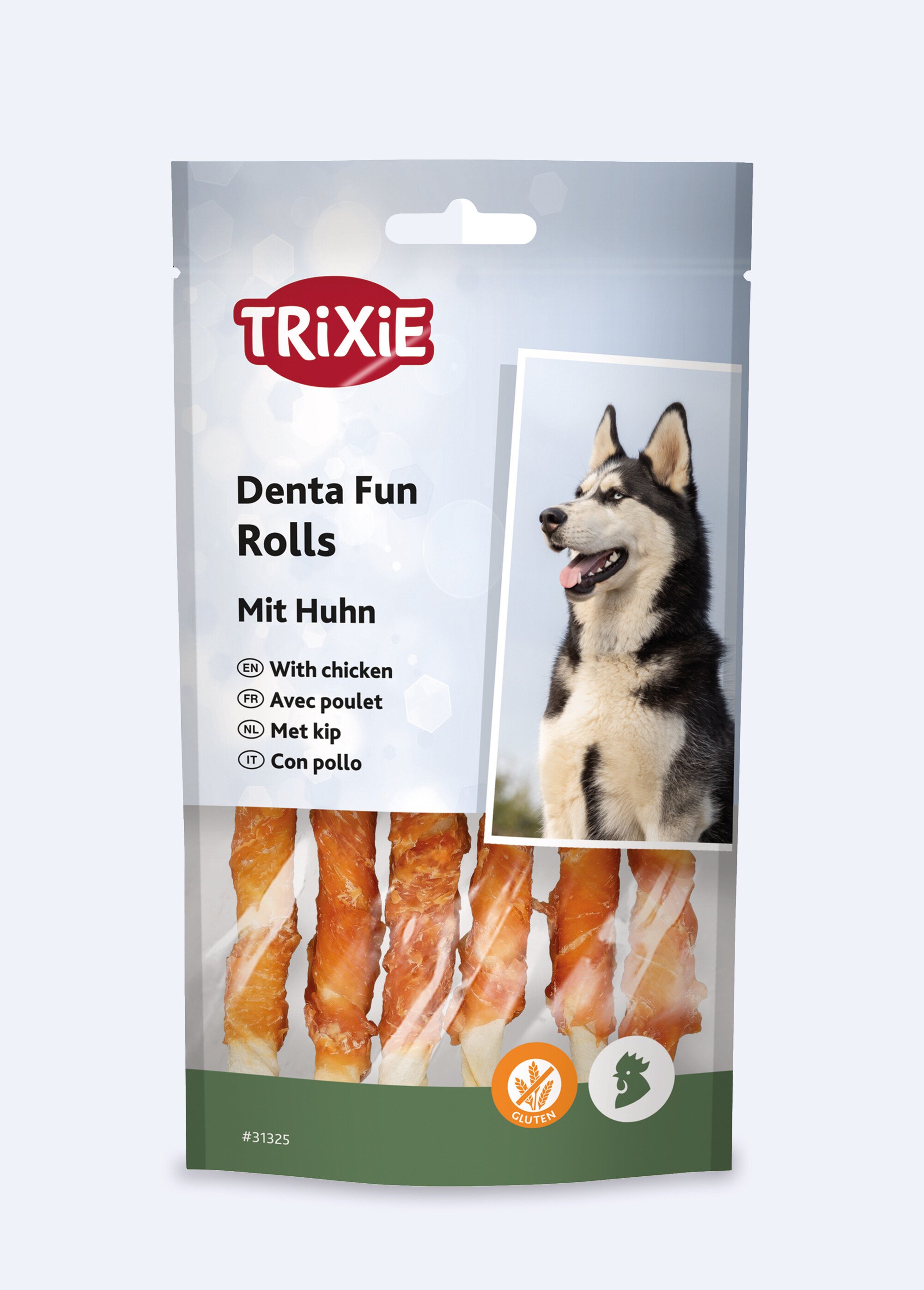 Friandises poulet DENTA FUN pour chien x6 BEIGE TRX-31325 FA1