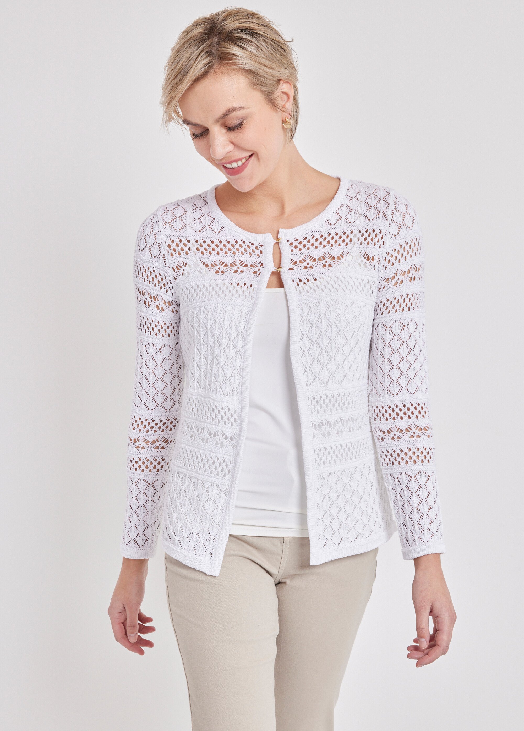 Gilet boléro manches longues