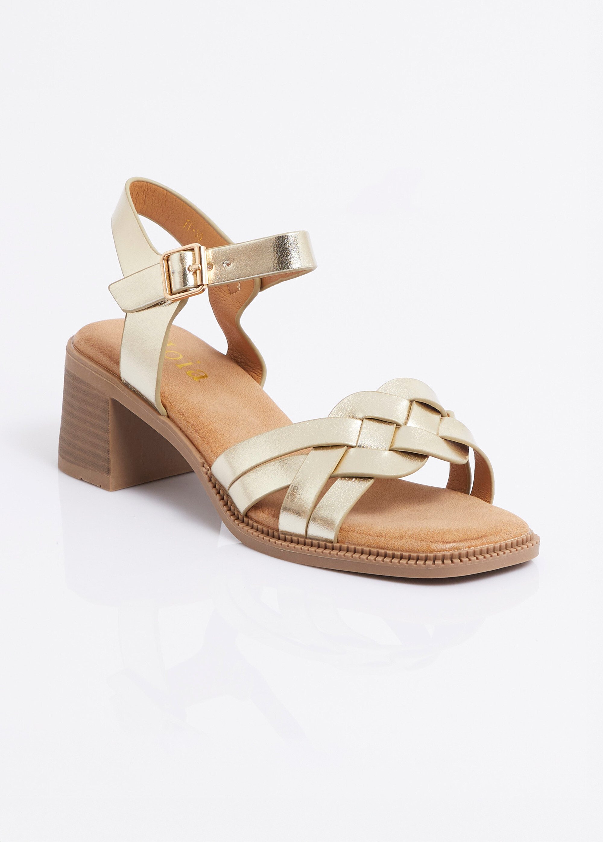 Sandales talon haut, brides fantaisie Femme Doré JOIFF-30 FA1