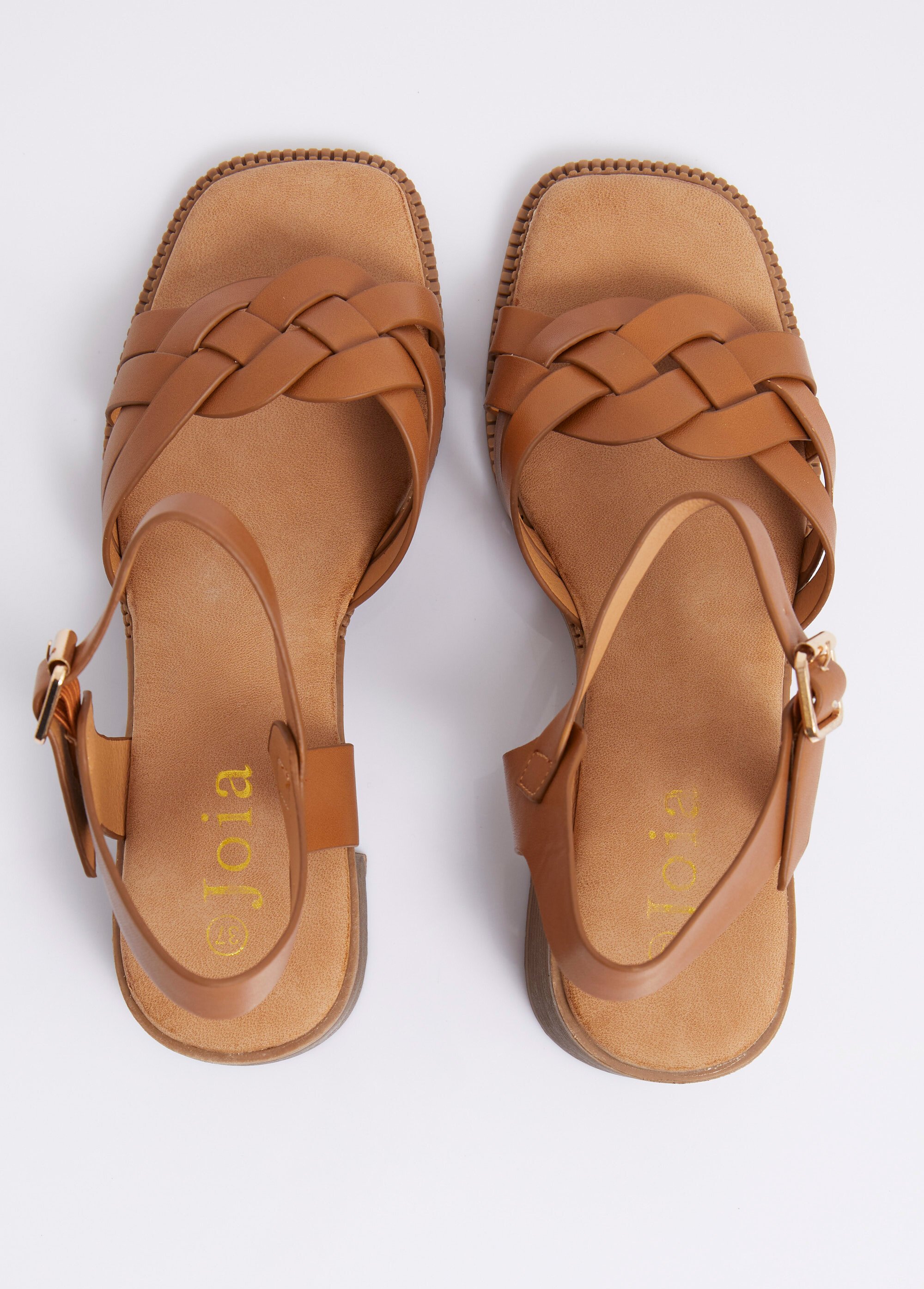 Sandales talon haut, brides fantaisie Femme Marron JOIFF-30 OV1