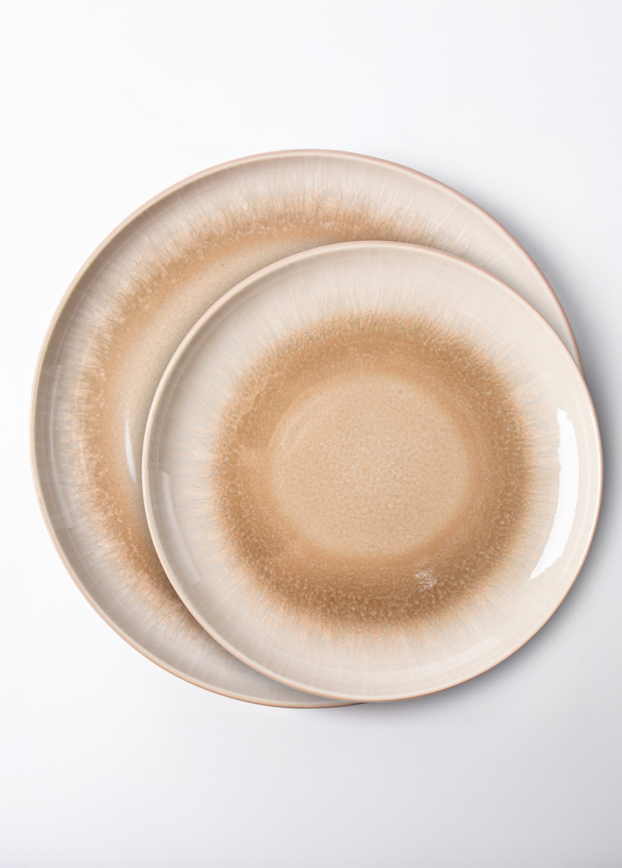 Service de table 12 pièces en grès, Iris 2 Marron 9210851 FA1