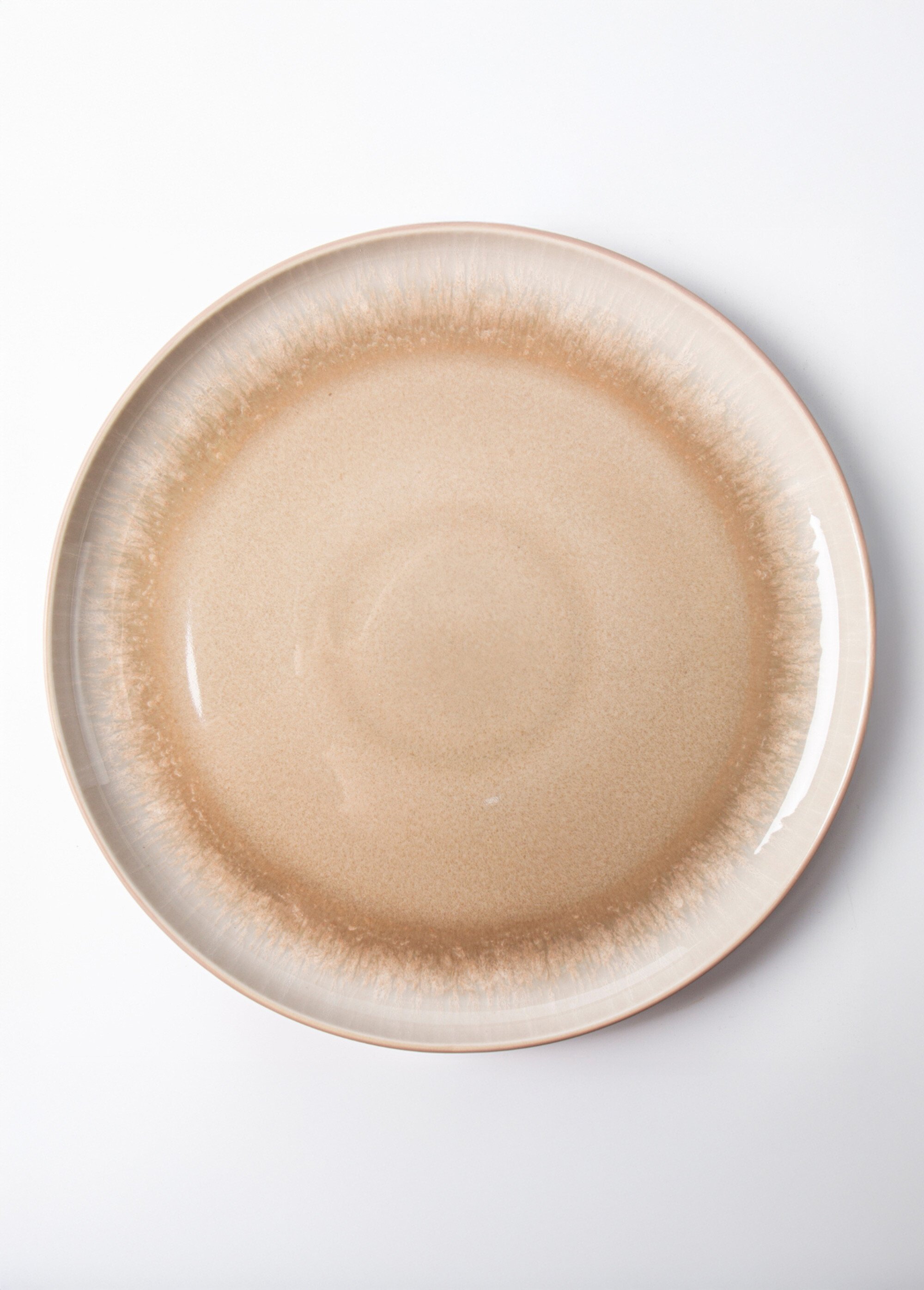 Service de table 12 pièces en grès, Iris 2 Marron 9210851 OV1