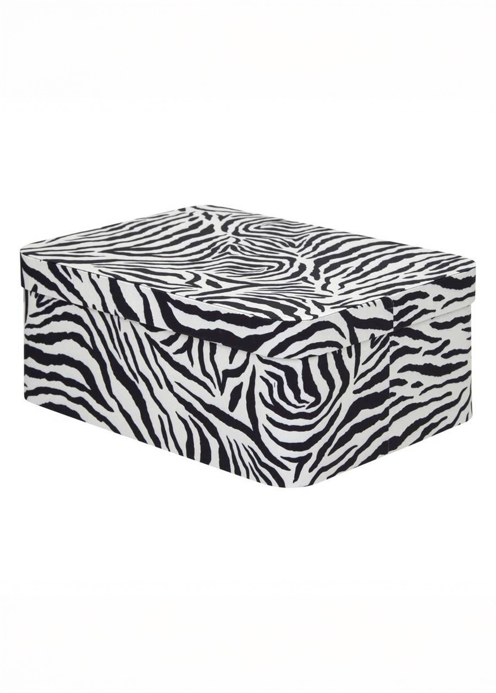 Set 4 boites assorties carton, Léopard Gris JJA-212715 DE1