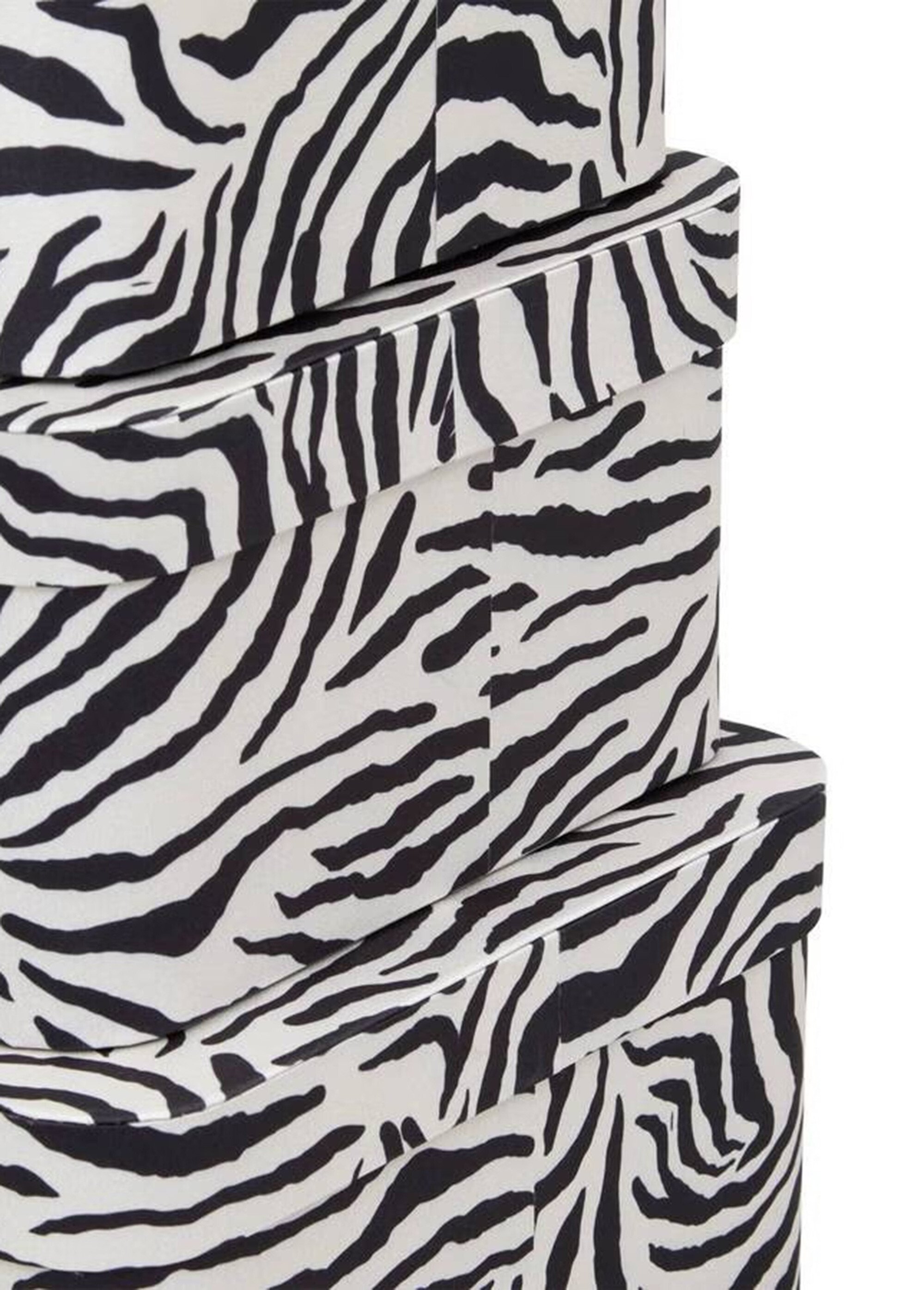 Set 4 boites assorties carton, Léopard Gris JJA-212715 DE2