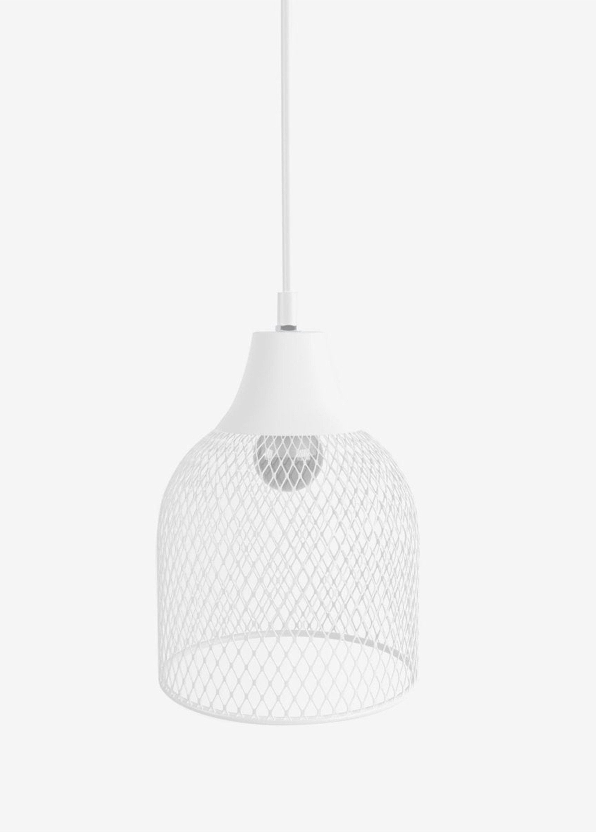Suspension 3 lampes en métal ajouré BLANC POT-VILLADORO DE1