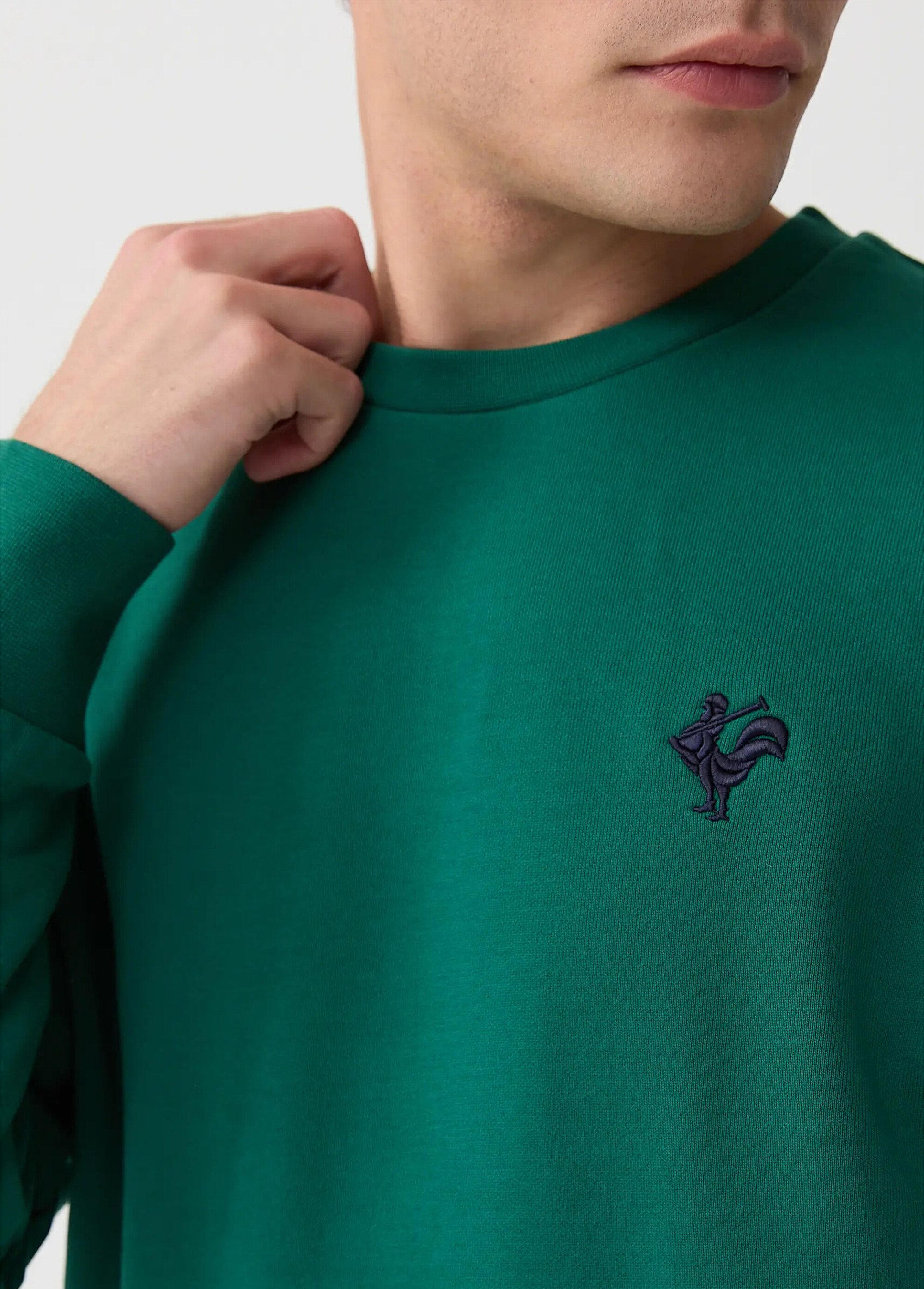 Sweat molletonné col rond manches longues