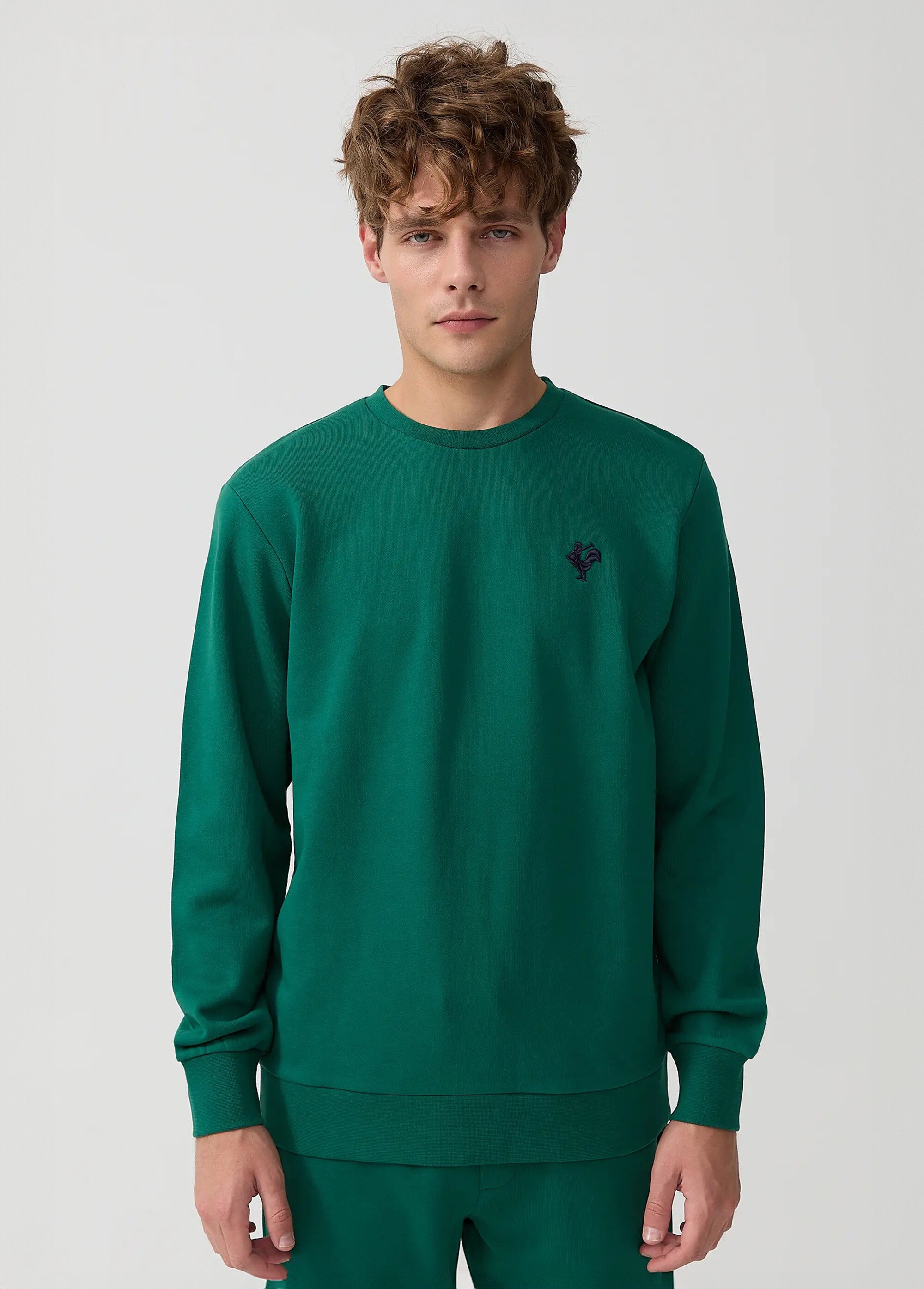 Sweat molletonné col rond manches longues