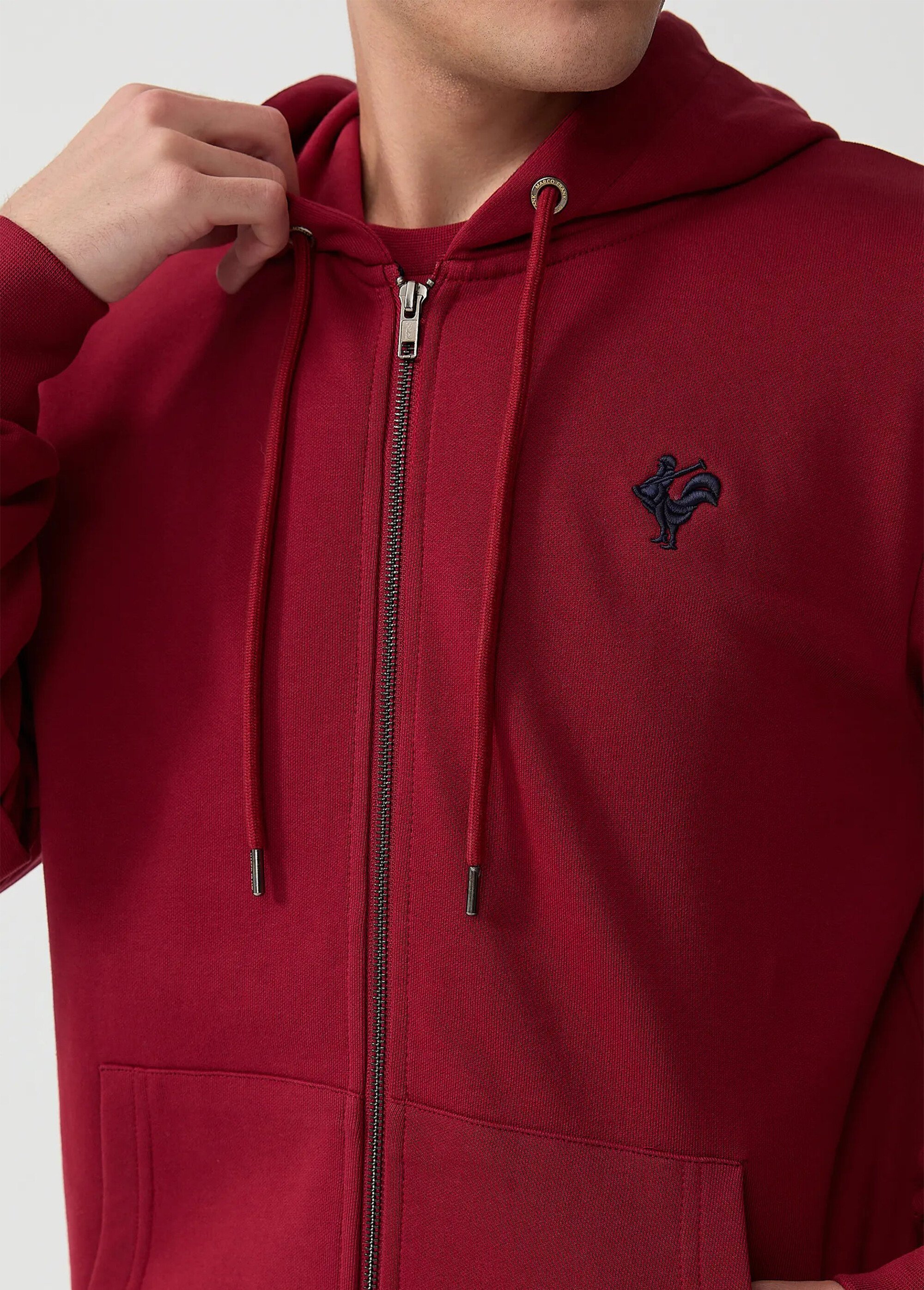 Sweat molletonné zippé à capuche