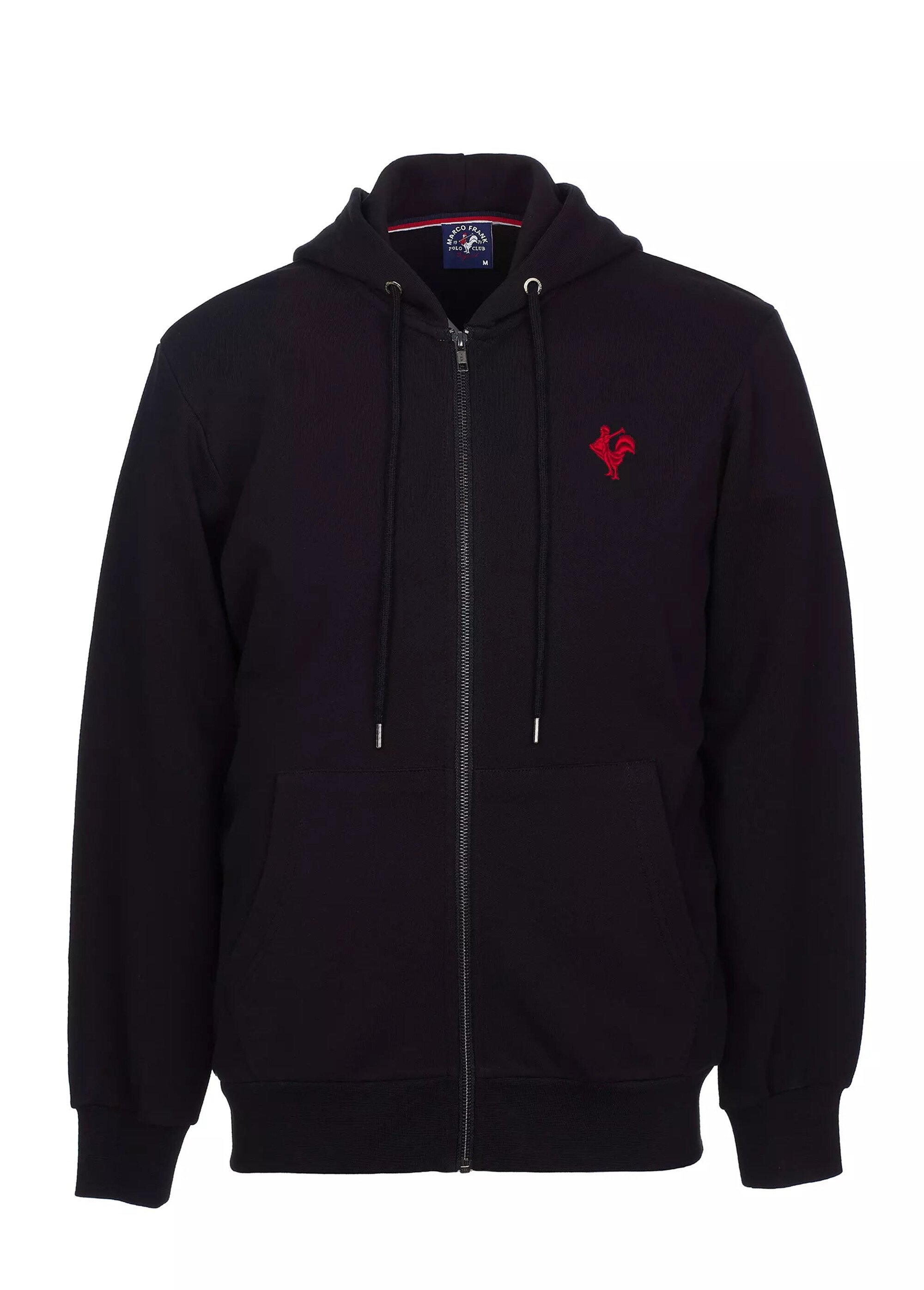 Sweat molletonné zippé à capuche Noir MFK- DUCASSE AP1