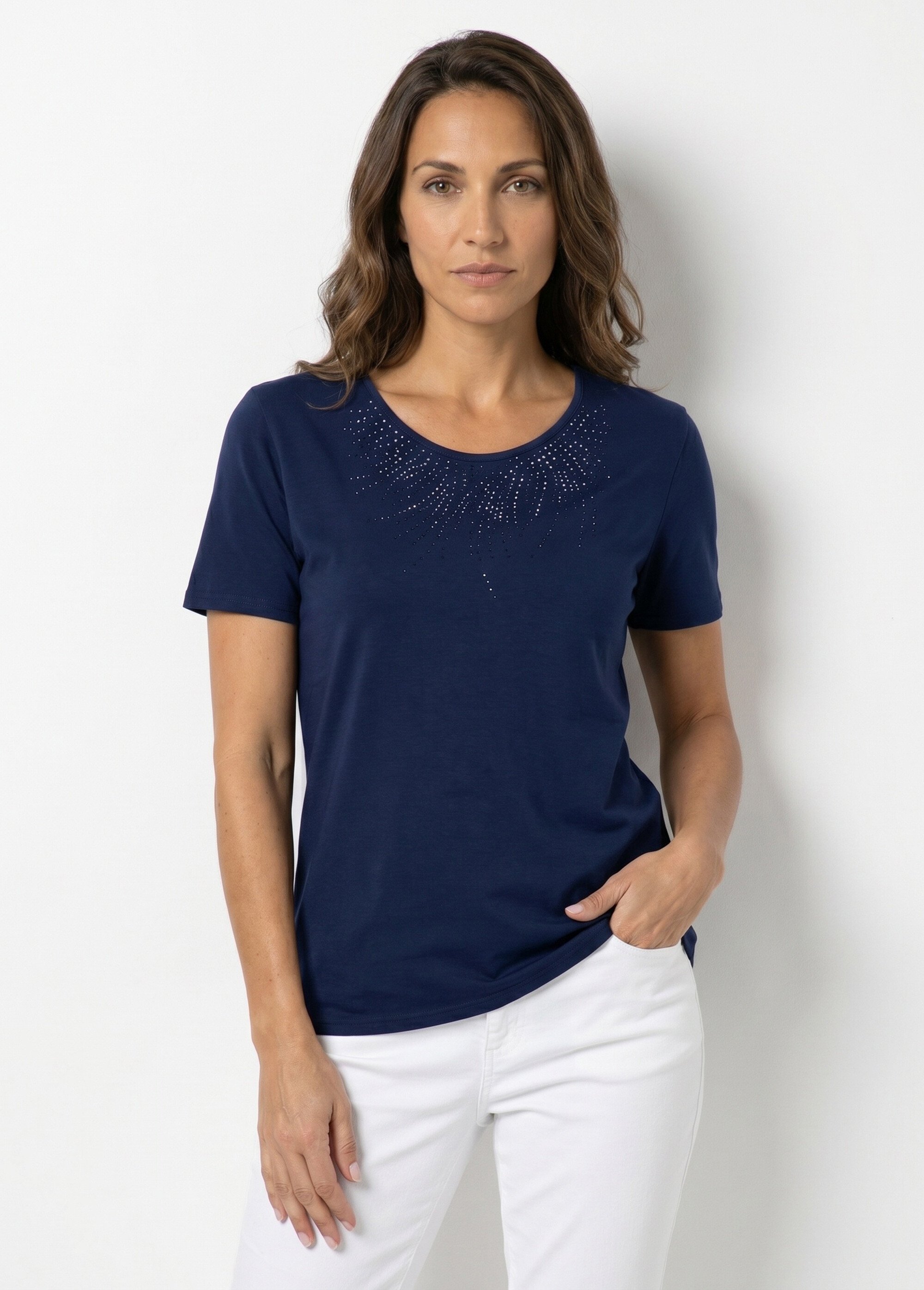 T-shirt court manches courtes Femme Bleu COTINGA FA1