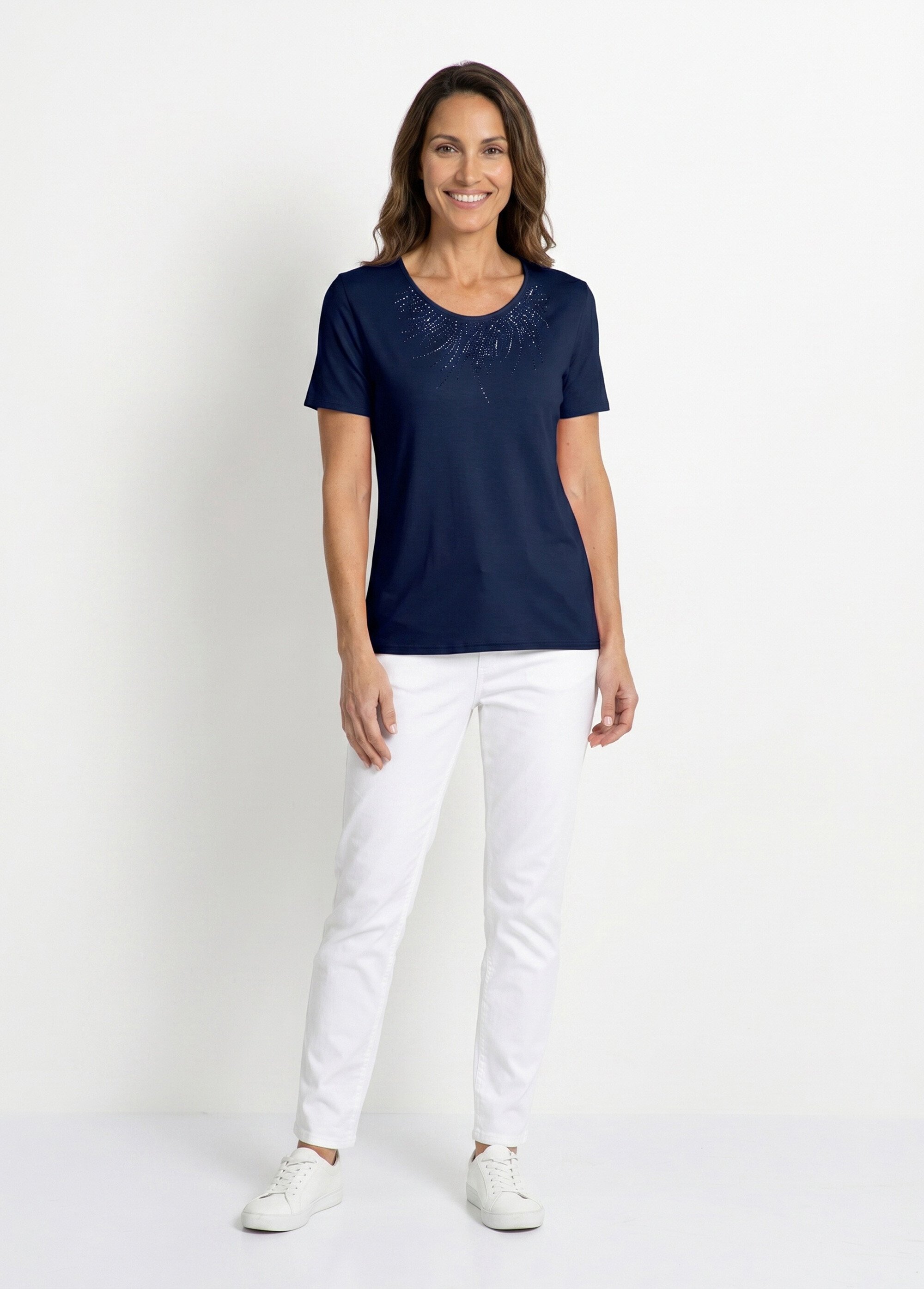 T-shirt court manches courtes Femme Bleu COTINGA SI1