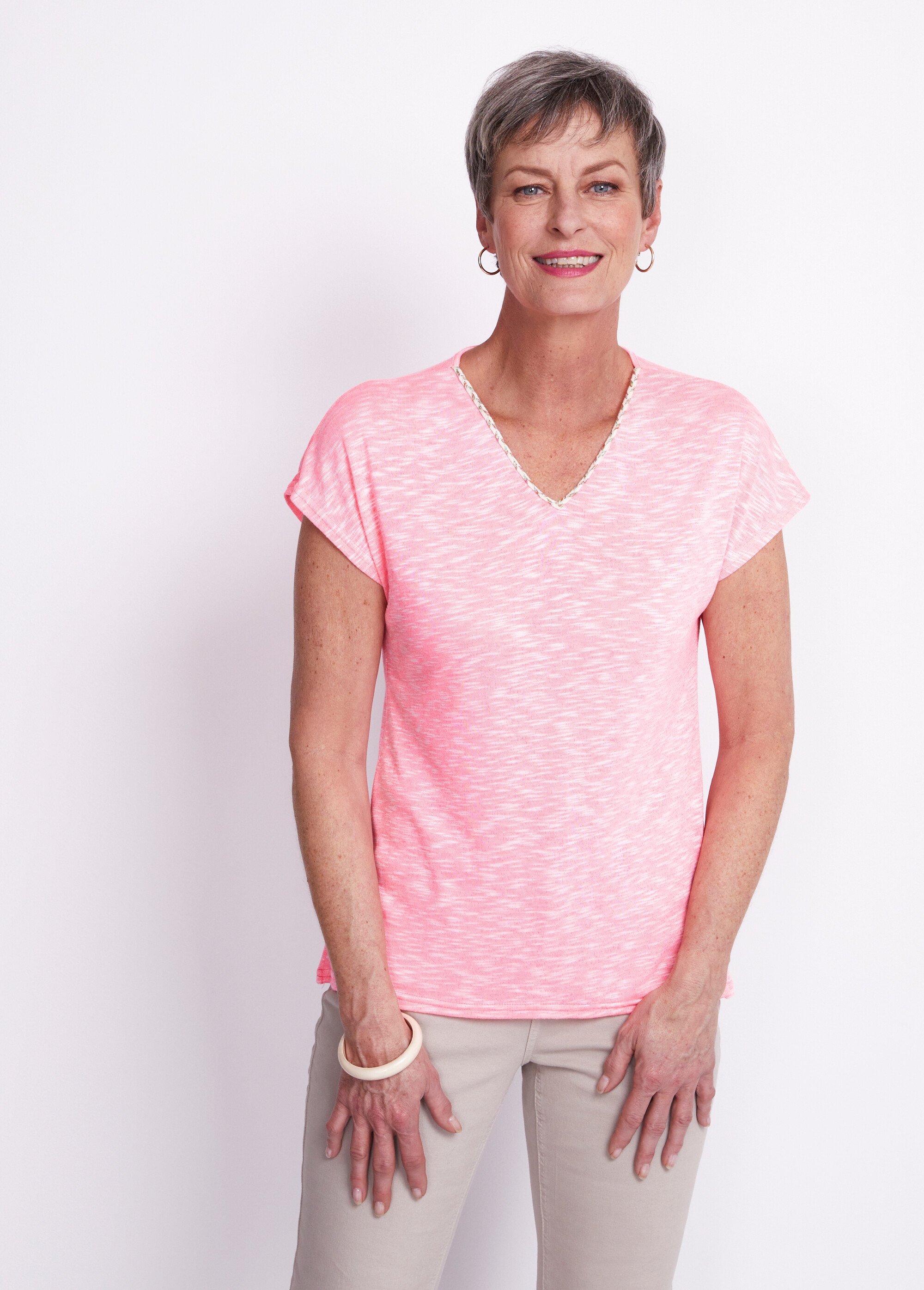 T-shirt court fluo