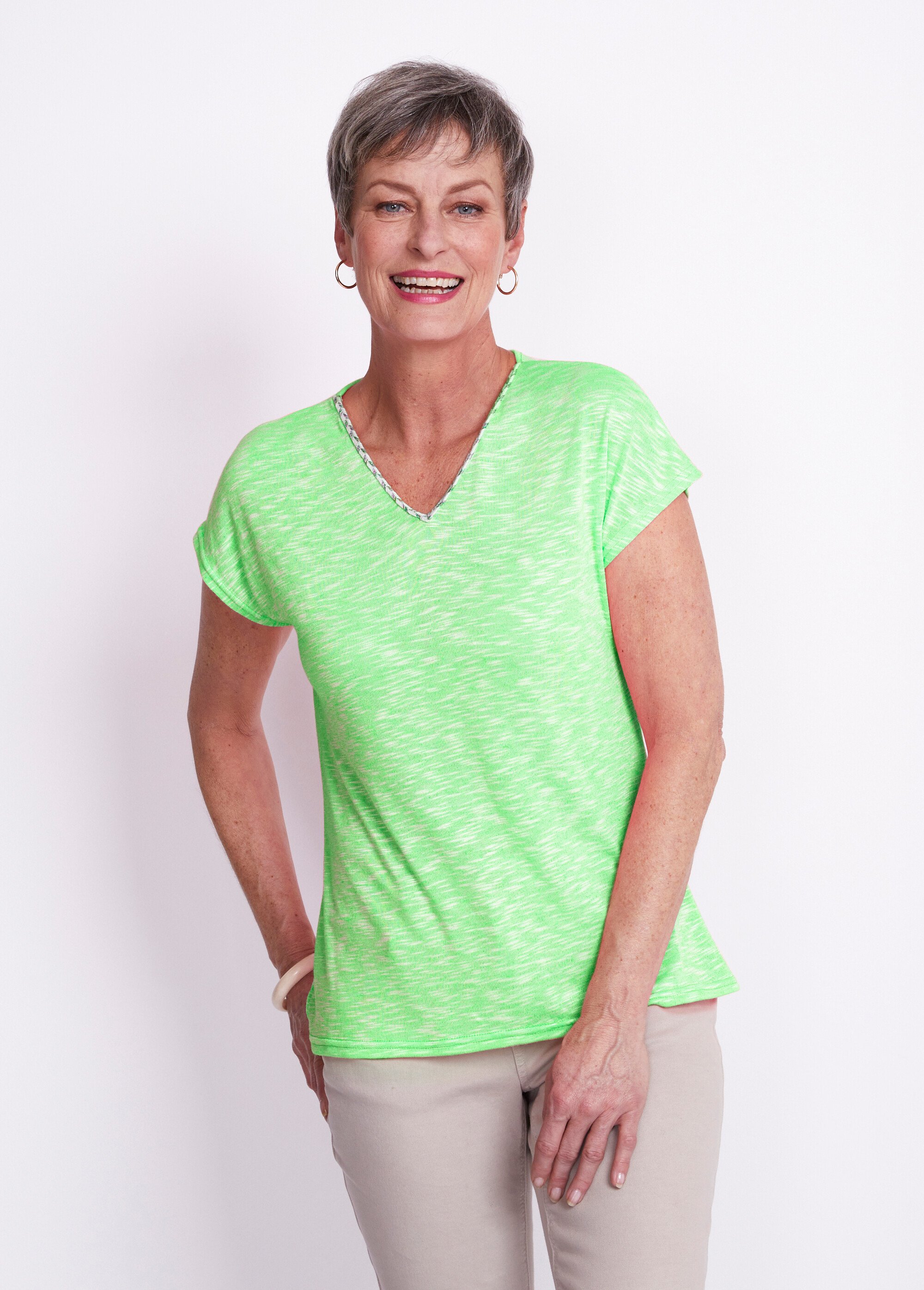 T-shirt court fluo