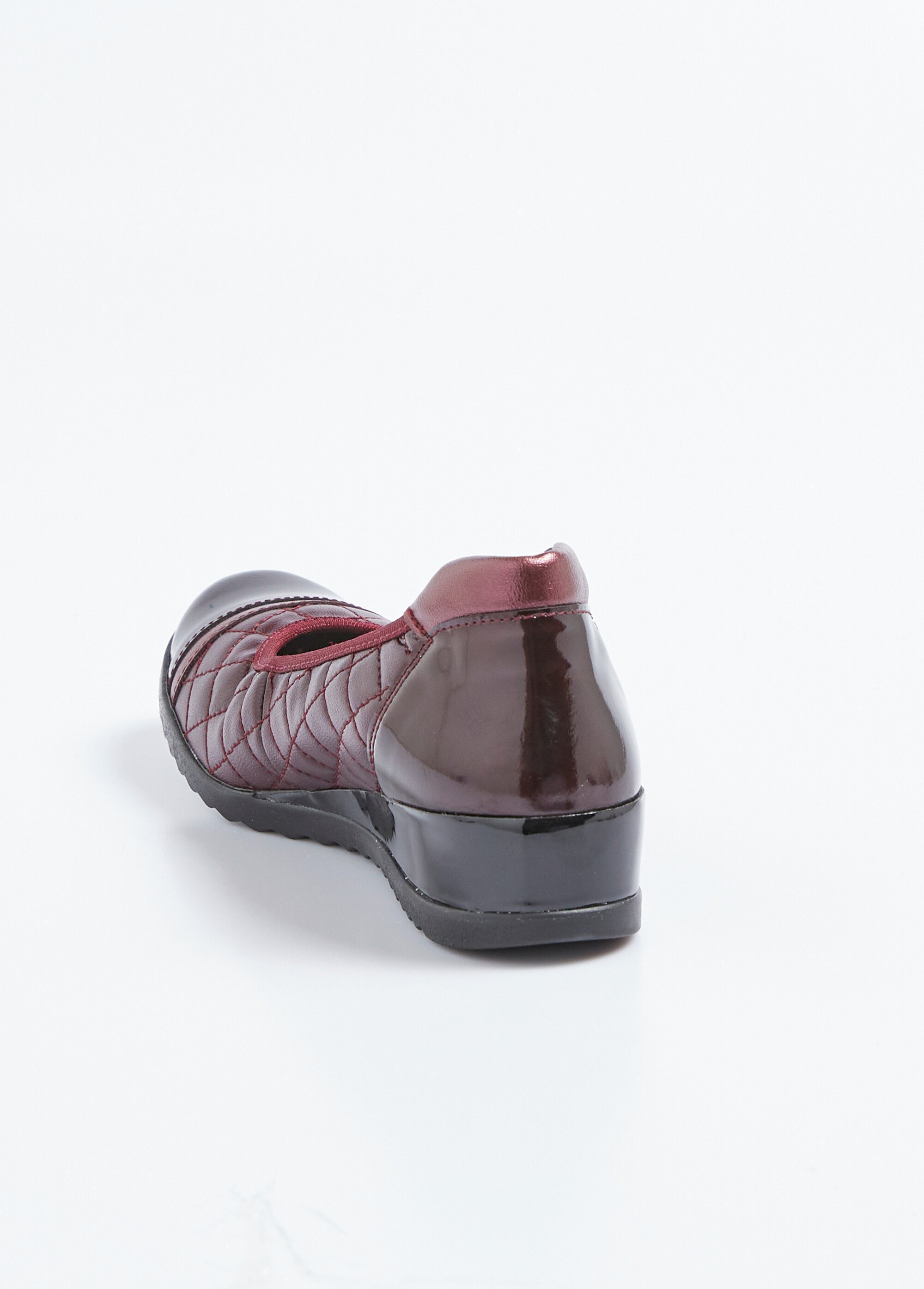 Ballerines stretch compensées largeur confort Femme Rouge OGLON DO1