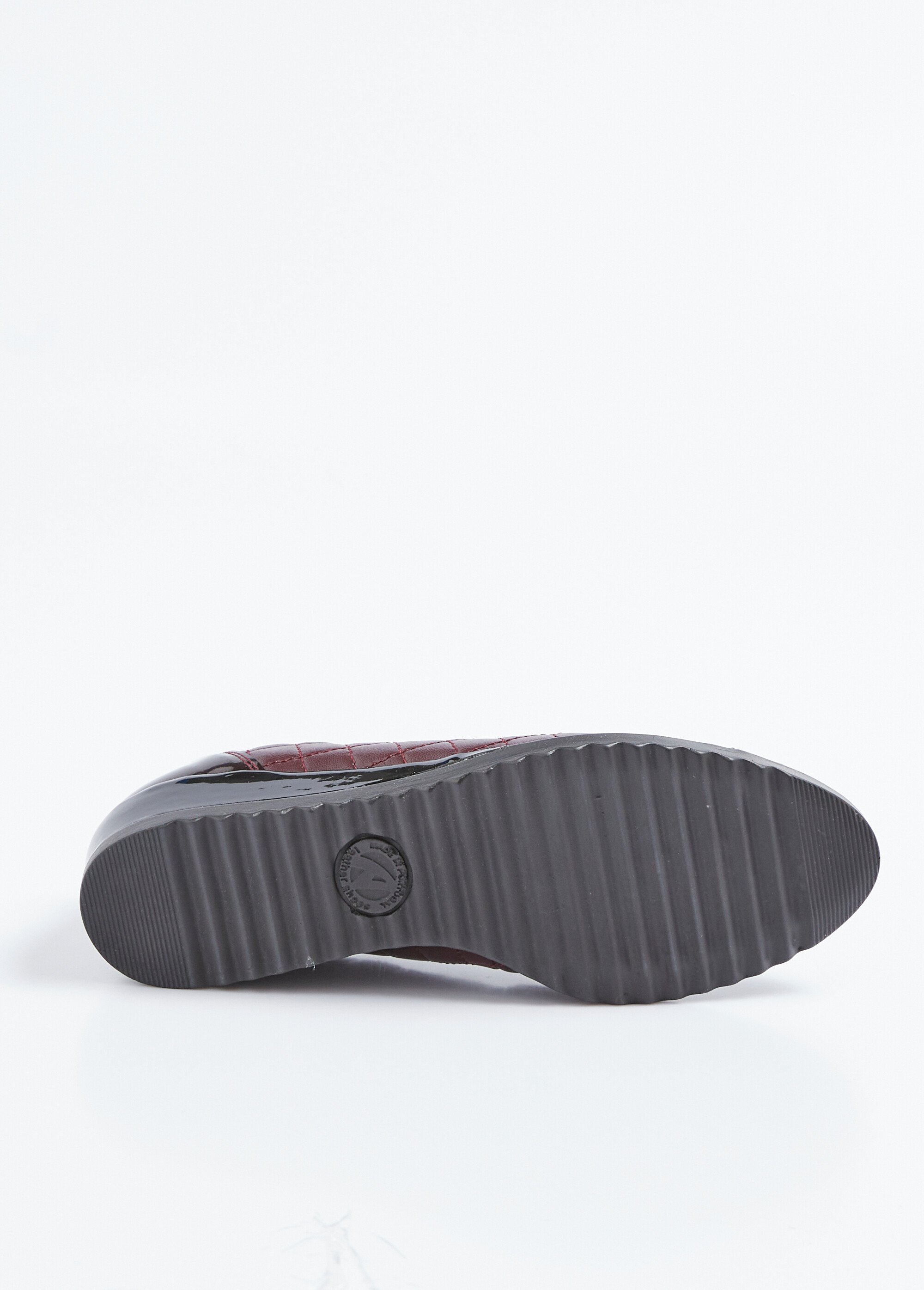 Ballerines stretch compensées largeur confort Femme Rouge OGLON UN1